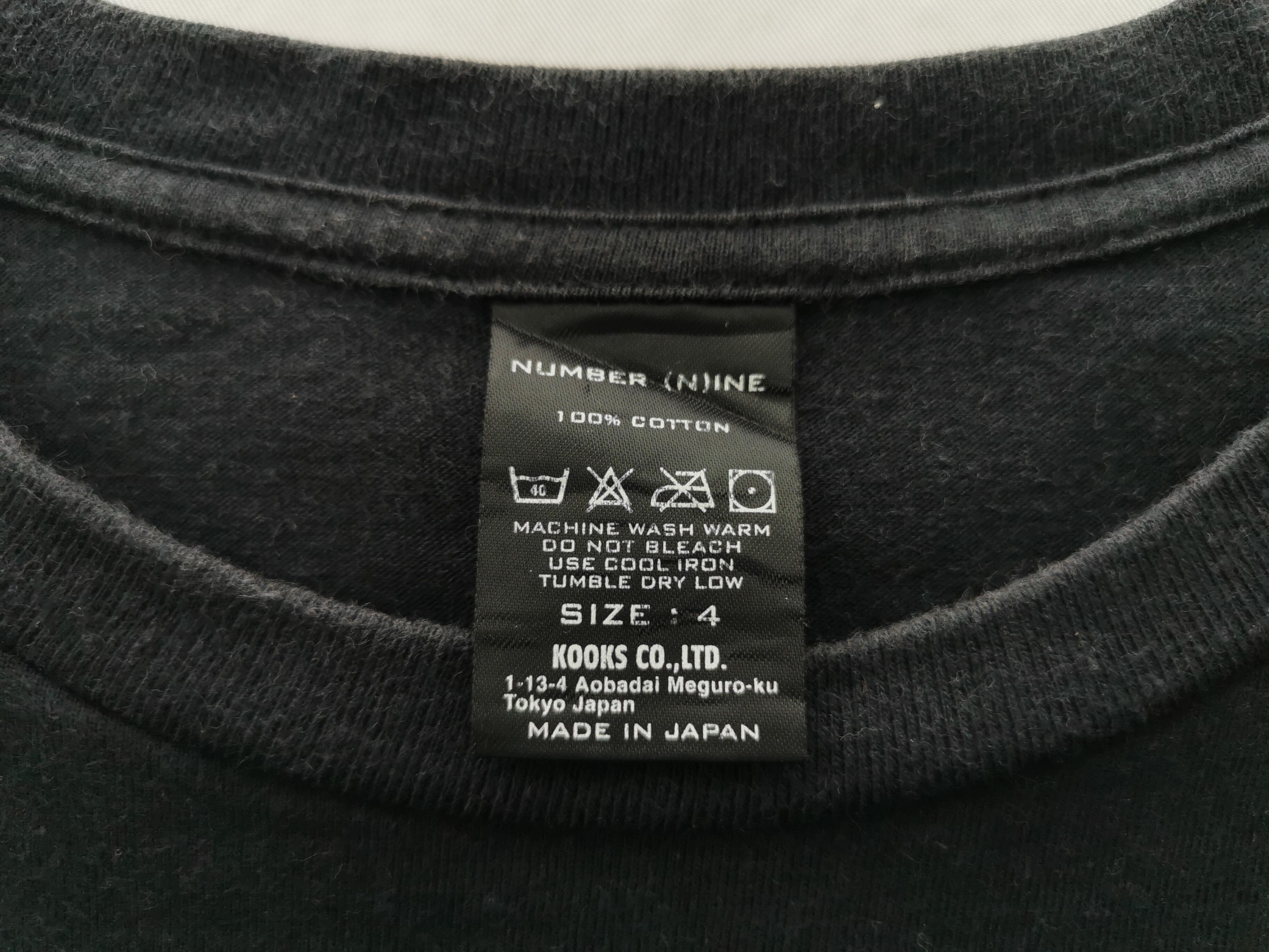Number (N)ine Number Nine Japanese Brand T Shirt Made In Japan Size M Size US M / EU 48-50 / 2 - 6 Thumbnail