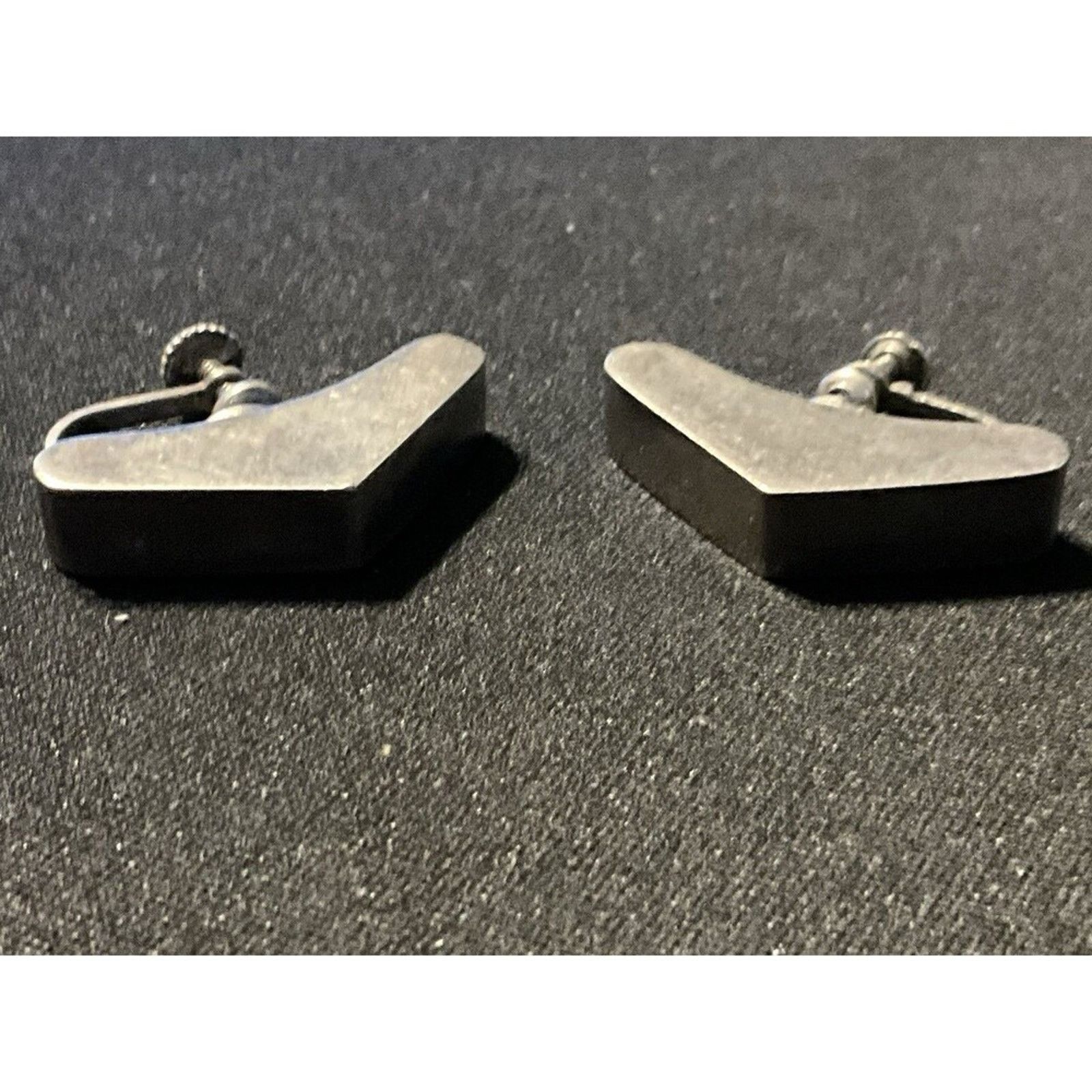 Other 925 Sterling Silver Art Deco Vintage Screw Back Earrings Size ONE SIZE - 1 Thumbnail