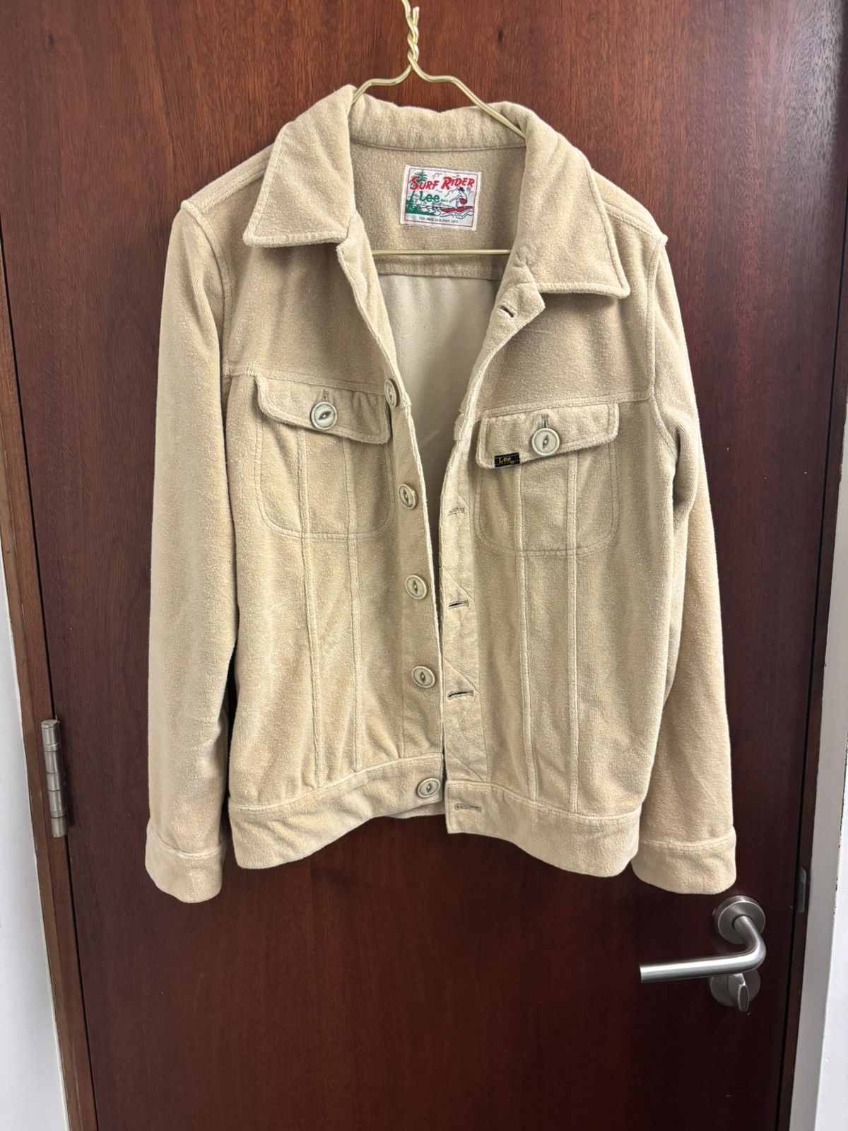 Edwin × Lee × Vintage SURF RIDER trucker jacket beige terry cloth Size US M / EU 48-50 / 2 - 1 Thumbnail