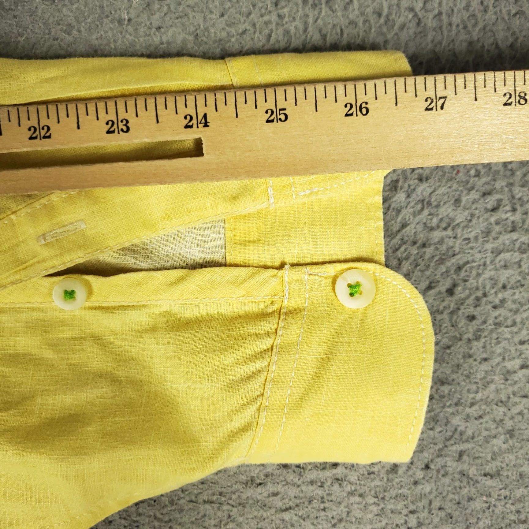 Tommy Bahama Tommy Bahama Shirt Mens 3XL Yellow Linen Button-Up Long Sleeve Size US XXL / EU 58 / 5 - 7 Thumbnail