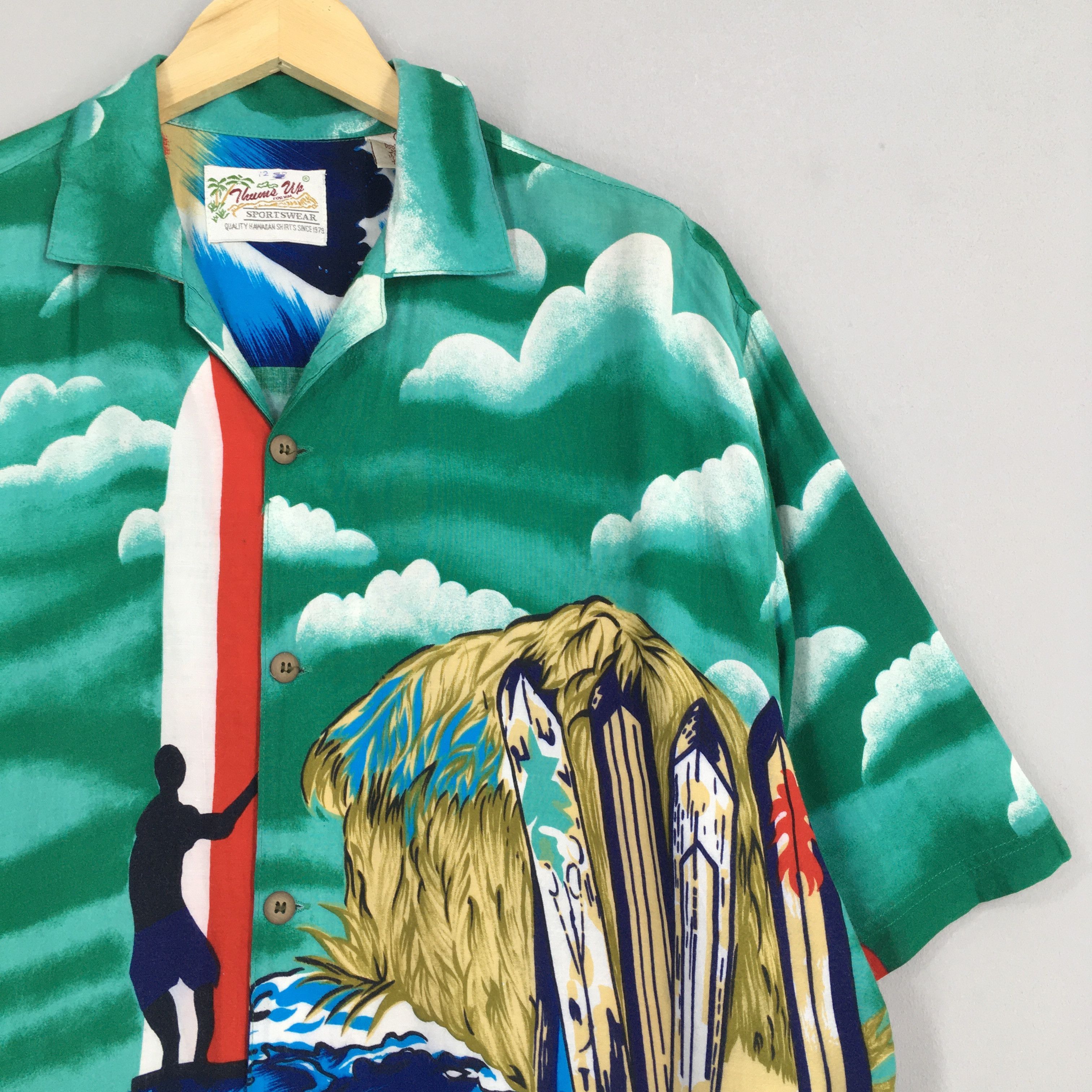 Vintage Vintage Hawaiian Surfing Beach Tropical Rayon Shirt Large Size US L / EU 52-54 / 3 - 2 Thumbnail