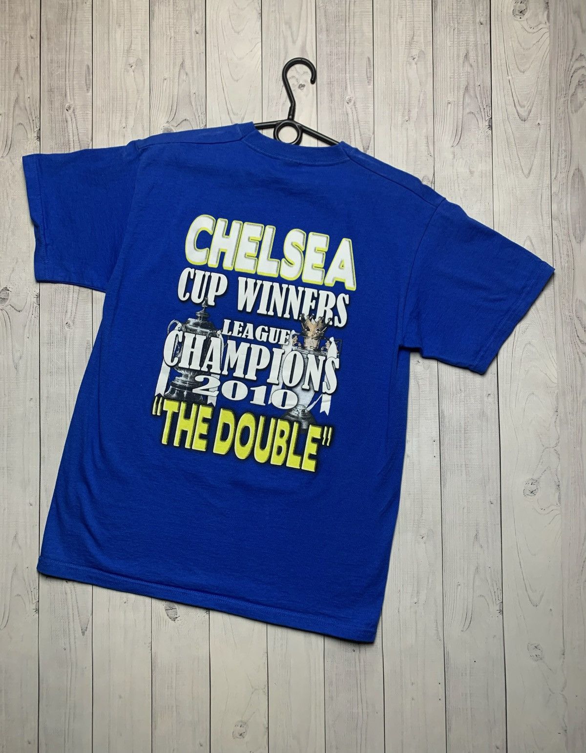 Vintage Vintage Chelsea tee shirt 2010 champions Double winners rare Size US L / EU 52-54 / 3 - 2 Thumbnail