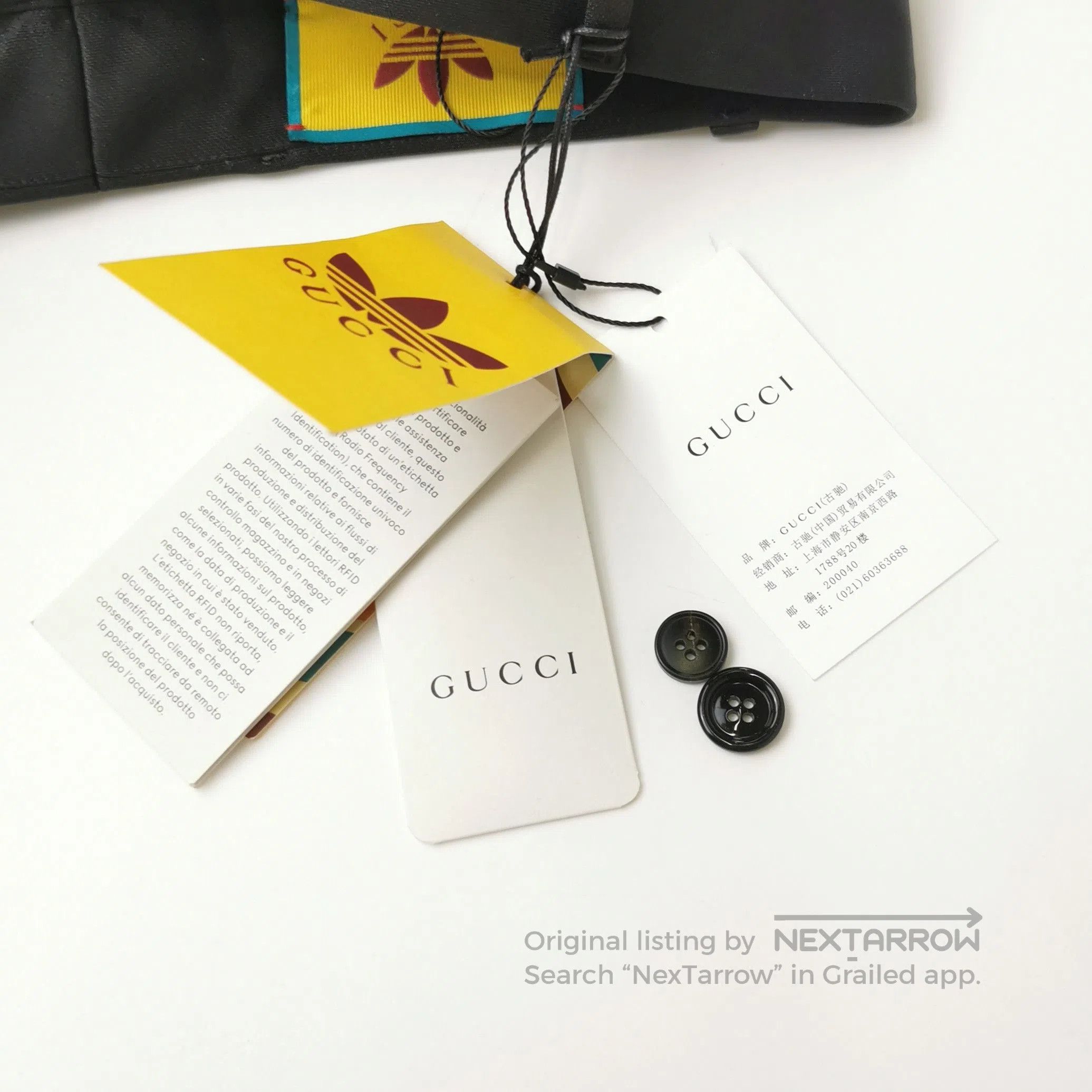 Gucci Gucci x Adidas Green Logo Print T. Size US S / EU 44-46 / 1 - 2 Thumbnail