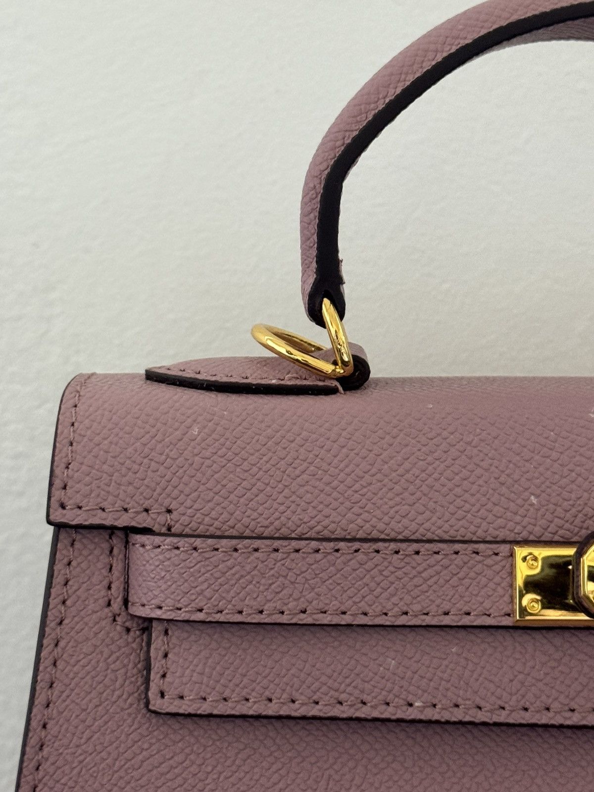Other Mauve “Kelly-Style” Top Handle Bag Size ONE SIZE - 19 Thumbnail
