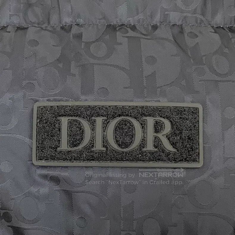 Dior Dior Black logo dark pattern full print stand-up collar zi Size US L / EU 52-54 / 3 - 5 Thumbnail