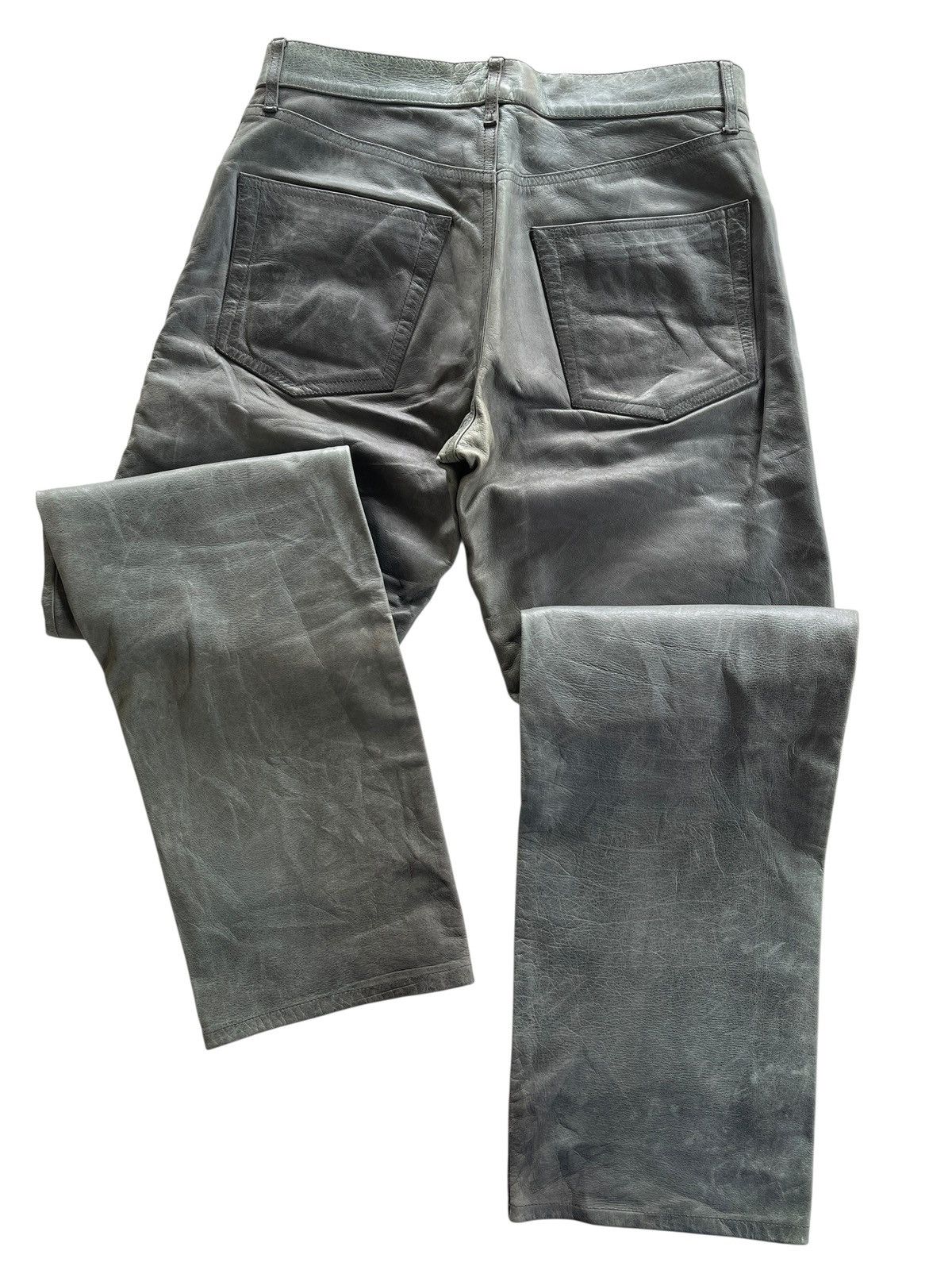 PPFM PPFM Dirty Green Leather Pants Size US 30 / EU 46 - 7 Thumbnail
