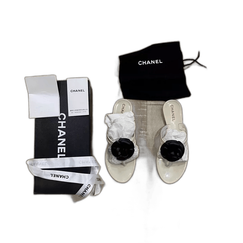 Chanel Chanel Camellia Slide Sandals with Accessories-yf Size US 7.5 / EU 40-41 - 1 Thumbnail