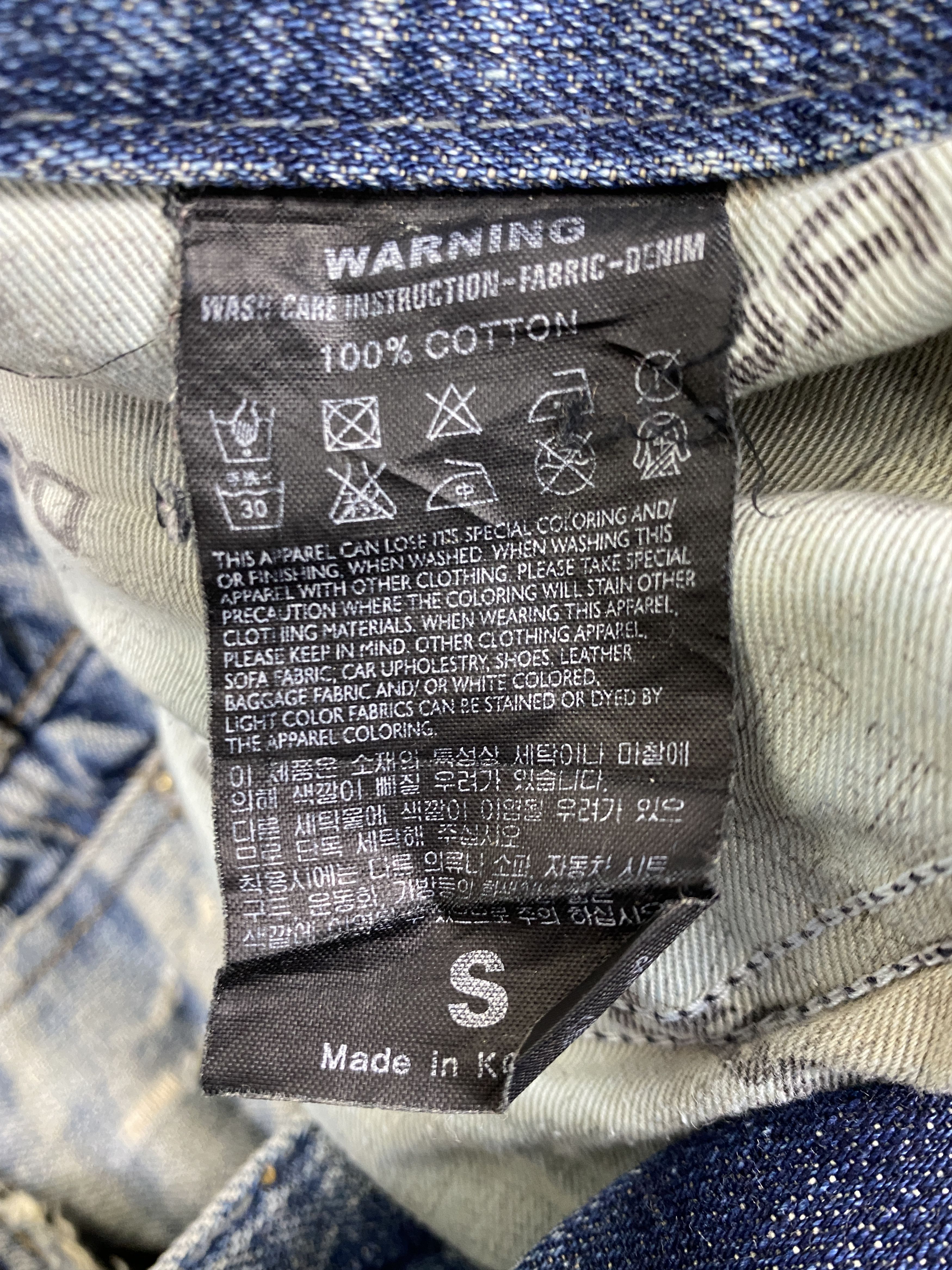 If Six Was Nine Vintage DPSR Distressed Blue Jeans 33x31.5 Denim- JN3797 Size US 33 - 9 Thumbnail