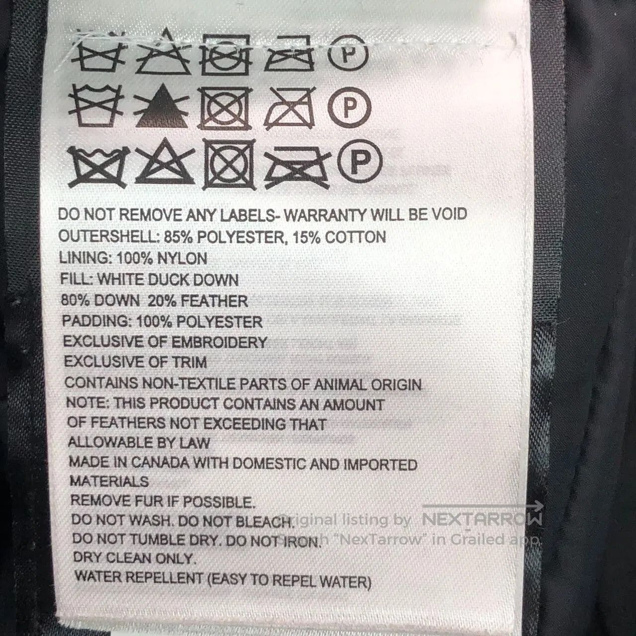 Canada Goose Canada Goose Black logo patch hoodie long-sleeved down jac Size US XS / EU 42 / 0 - 8 Thumbnail