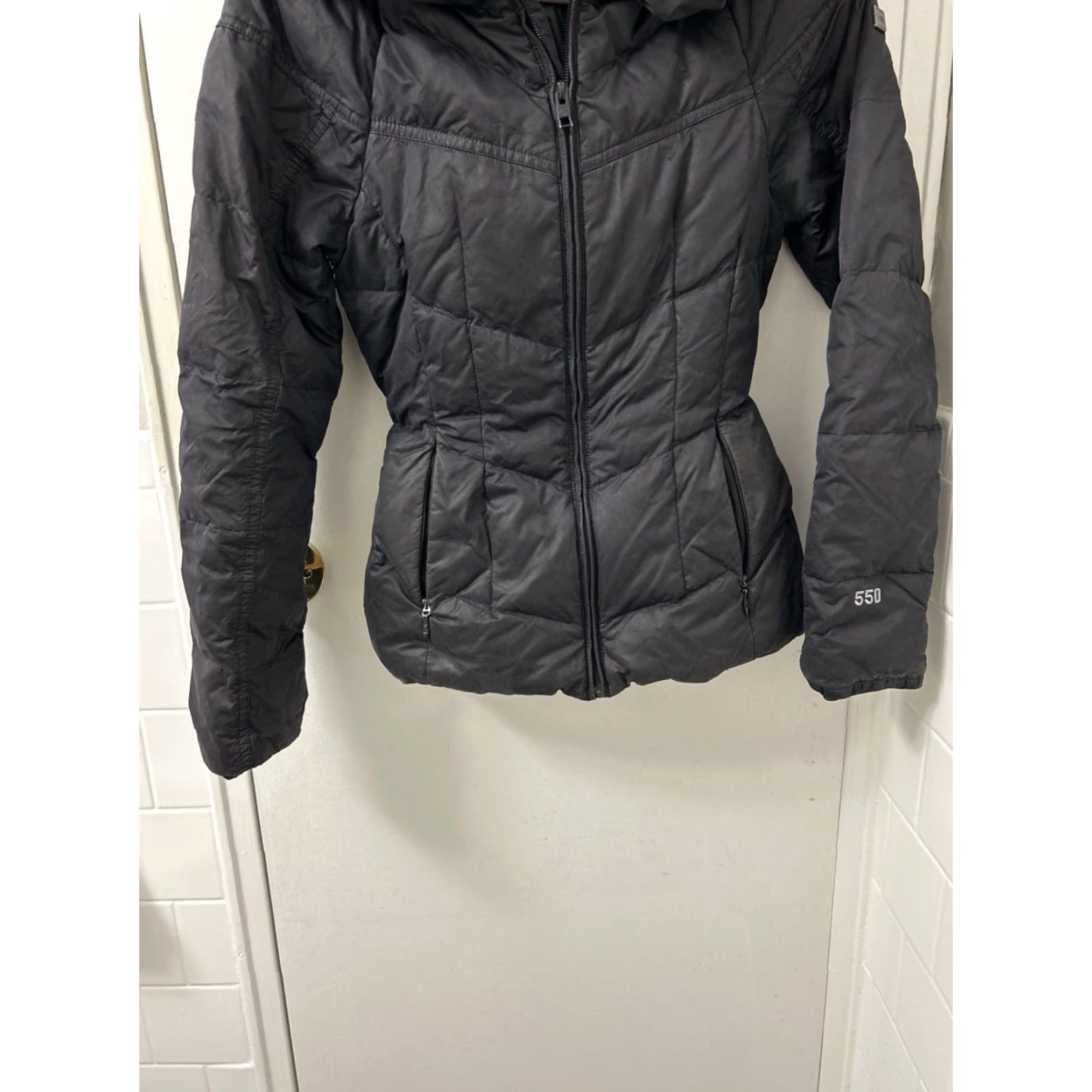The North Face The North Face Jacket Womens XS Black Shawl Hood Full Zip Puffer Down 550 Quilted Zip Pockets ст Size XS / US 0-2 / IT 36-38 - 3 Thumbnail