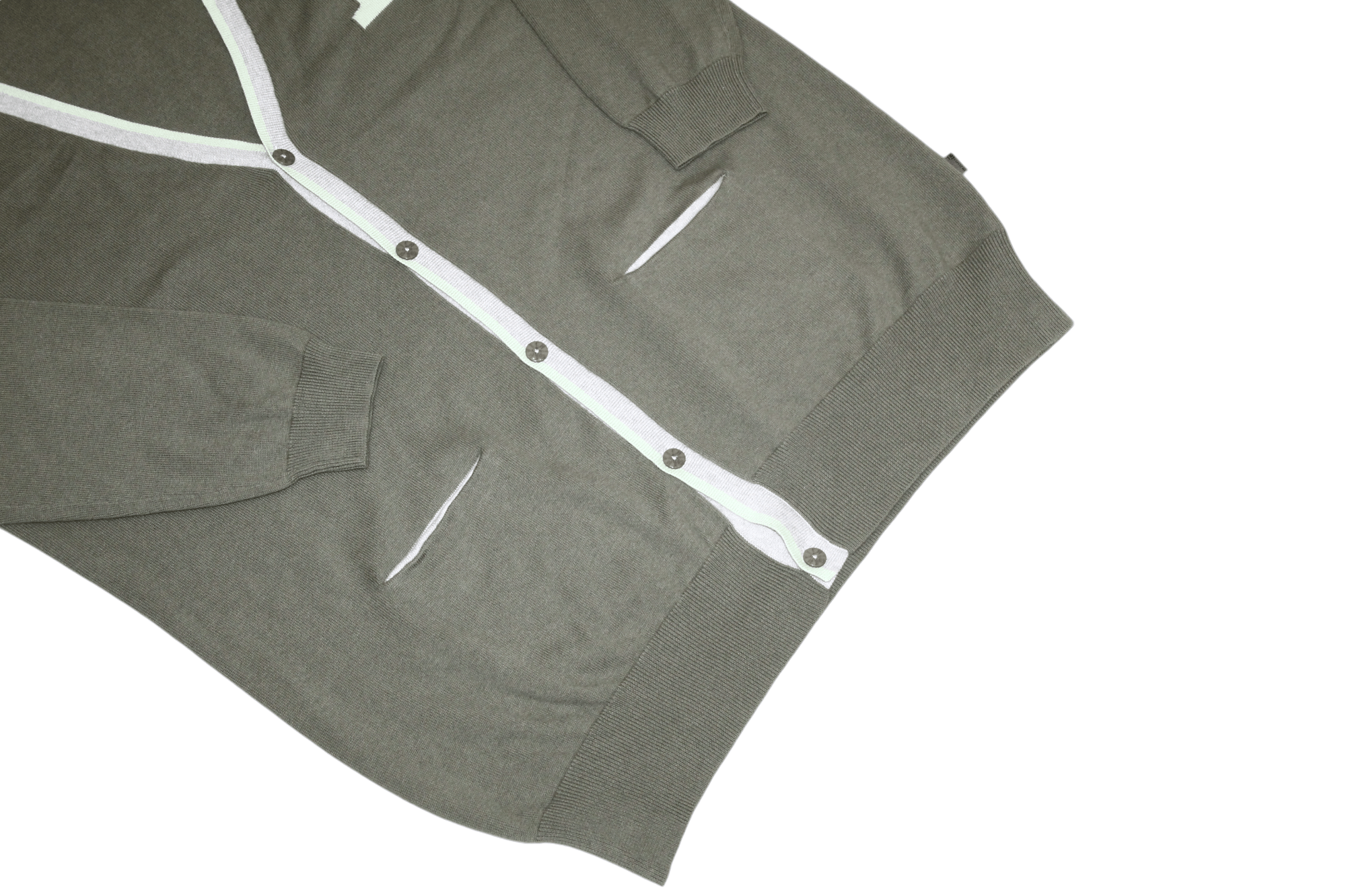 Japanese Brand Kuyichi Logo Embroidery Organic Cotton Buttons Cardigan Size L / US 10 / IT 46 - 7 Thumbnail