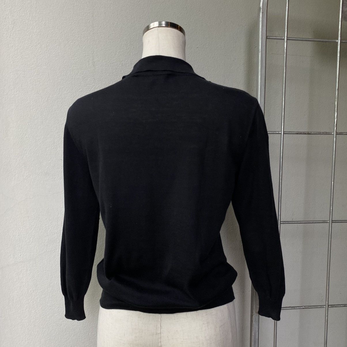 Viktor & Rolf VIKTOR& ROLF Black Semi-Sheer Knit Shirt Size XS / US 0-2 / IT 36-38 - 4 Thumbnail