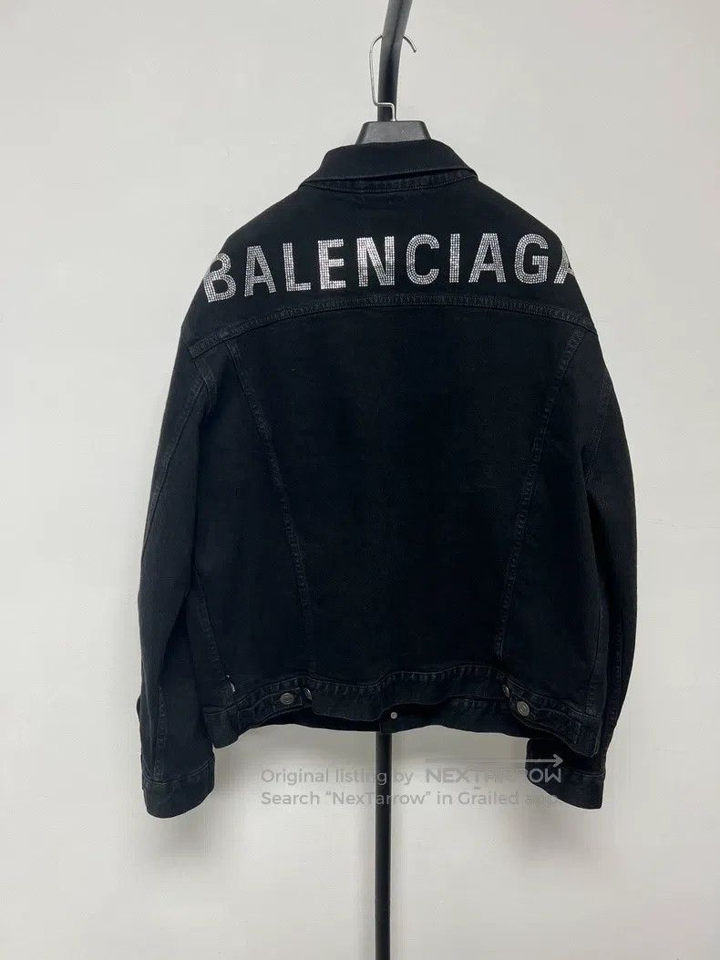 Balenciaga Balenciaga Crystal logo jacket Size XXS / US 00 / IT 34 - 1 Thumbnail