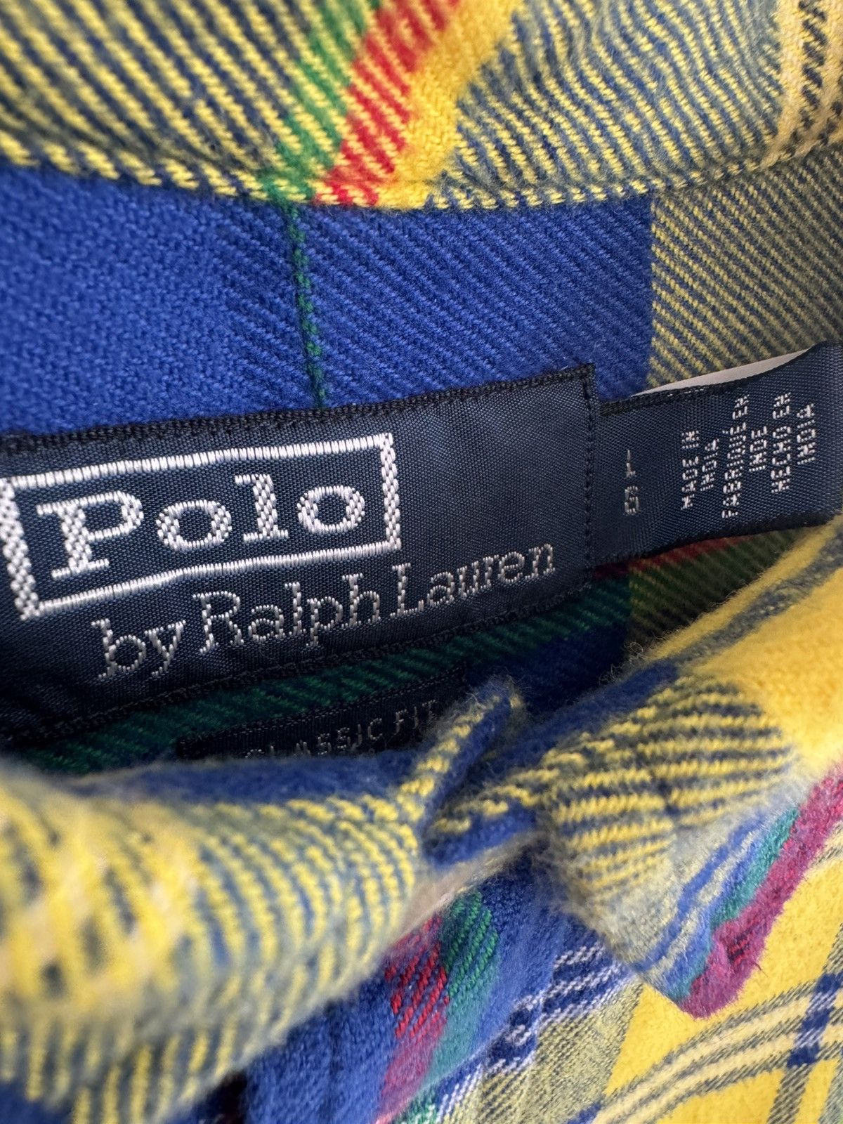 Polo Ralph Lauren Yellow Plaid Long-Sleeve Flannel Size US M / EU 48-50 / 2 - 3 Thumbnail