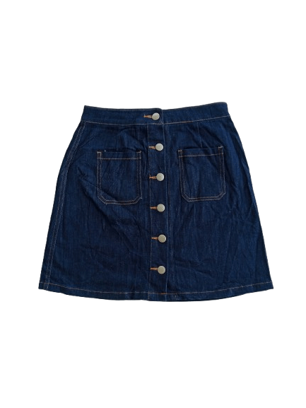 LOWRYS FARM LOWRYS FARM Mini Skirt Blue Denim Double Pocket Size 28" / US 6 / IT 42 - 1 Thumbnail