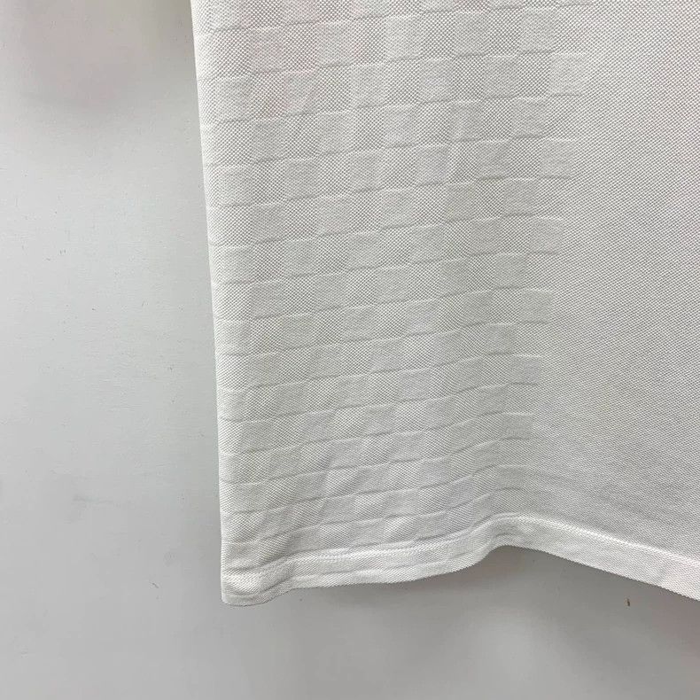 Louis Vuitton Louis Vuitton 22 White Checkerboard Cotton Lapel Polo Shir Size US L / EU 52-54 / 3 - 4 Thumbnail