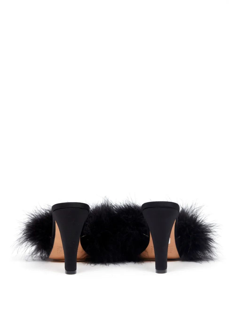 Maison Margiela o1mle0426 Feather Mules in Black Size US 10 / IT 40 - 3 Thumbnail
