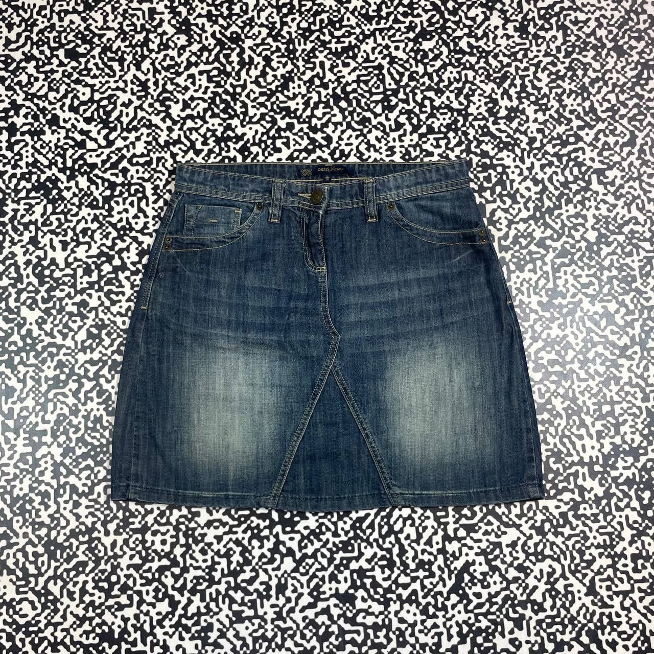 Japanese Brand Vintage Y2K Japanese Denim Retro Mini Skirt 90s Style Size 29" - 5 Thumbnail