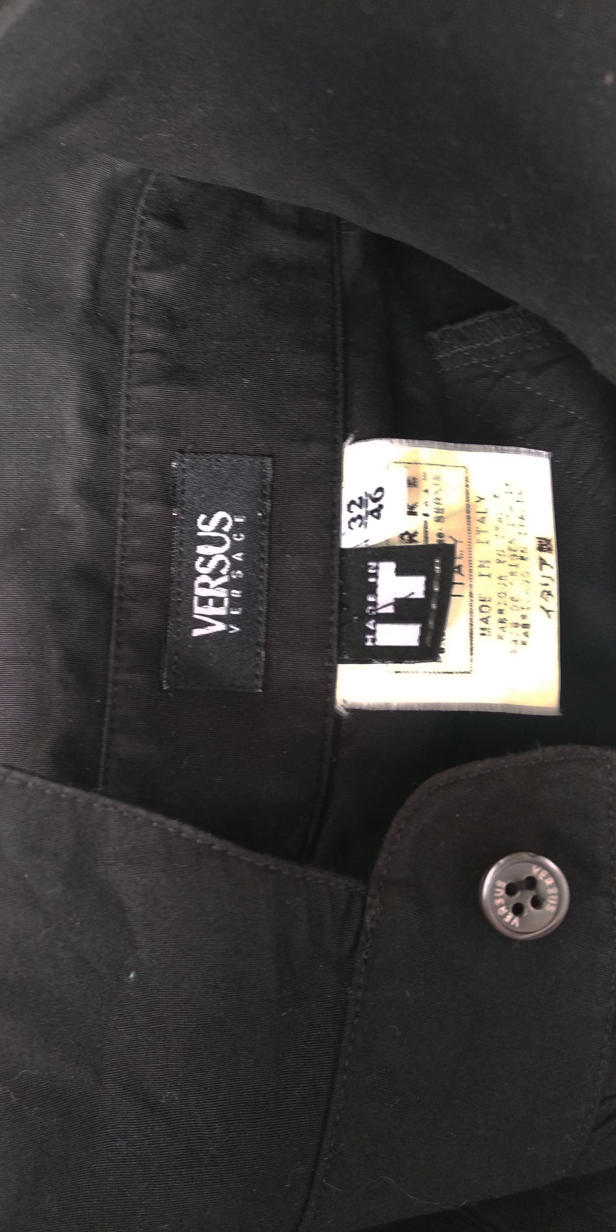 Versus Versace Black versus versace button up shirt Size M / US 6-8 / IT 42-44 - 4 Thumbnail