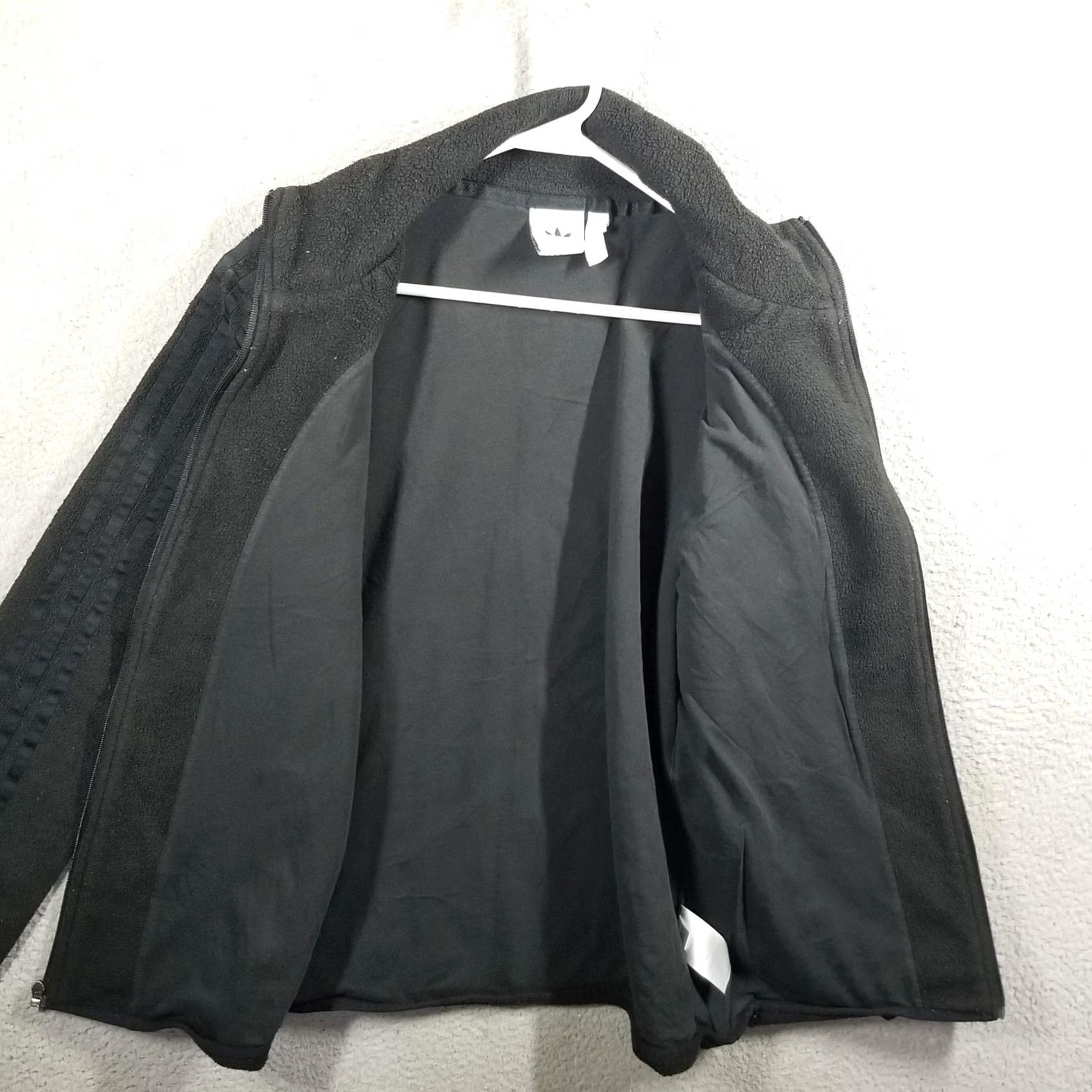 Adidas Adidas Track Jacket Mens M Black Originals Fleece Full Zip Pockets Trefoil Size US M / EU 48-50 / 2 - 2 Thumbnail