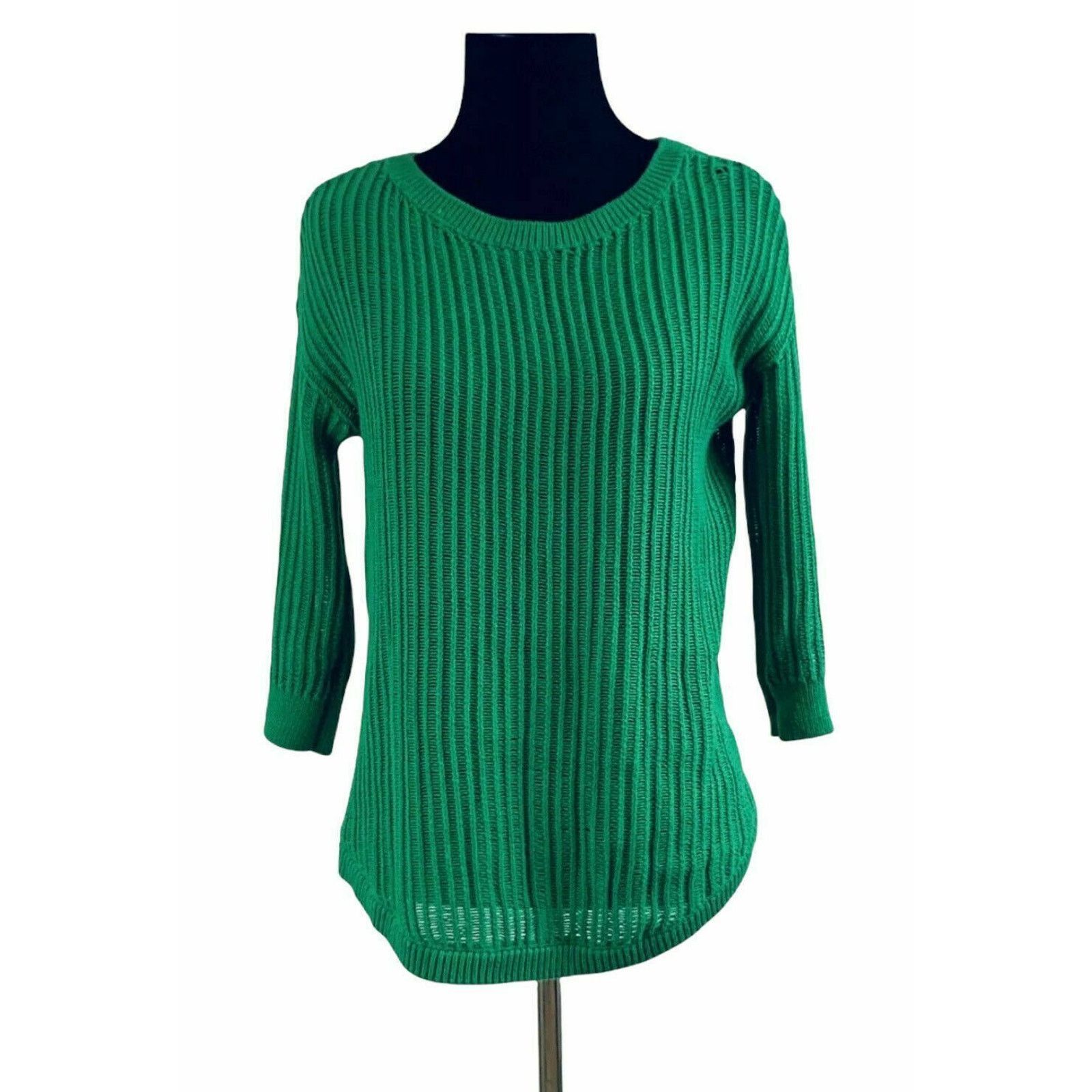 Gap Gap green 3/4 sleeve open knit sweater XS Size XS / US 0-2 / IT 36-38 - 1 Thumbnail