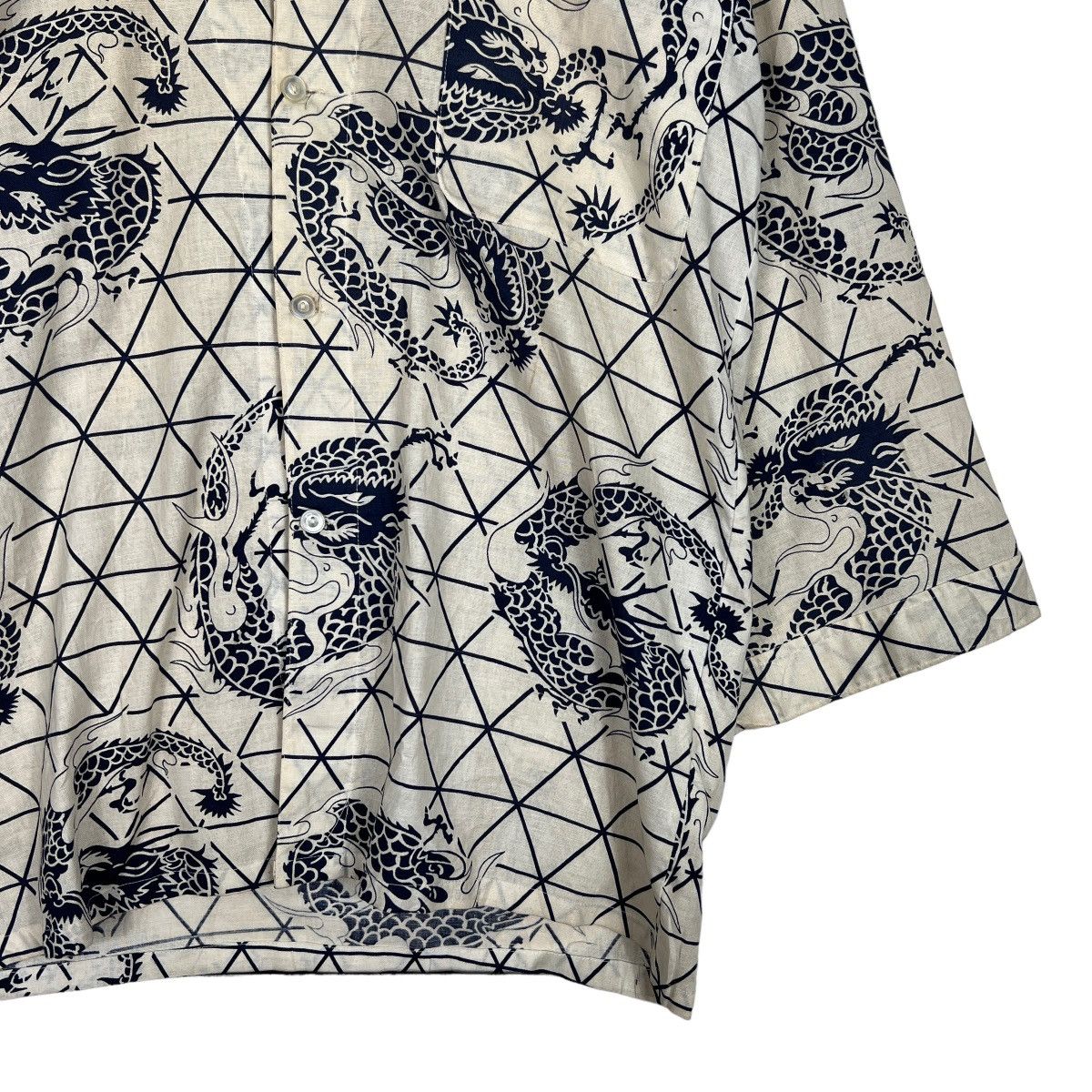 Japanese Brand 🔥 RARE VINTAGE KIMONO JAPAN DRAGON SHIRT CARDIGAN Size US L / EU 52-54 / 3 - 5 Thumbnail