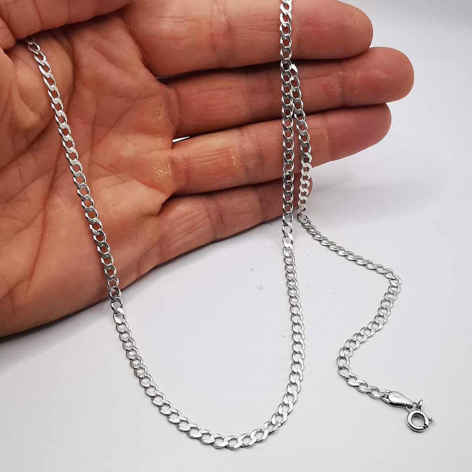 Sterling Silver Vintage Jewelry Chain, 925 Sterling Silver, Signed 10,01g Size ONE SIZE - 3 Thumbnail