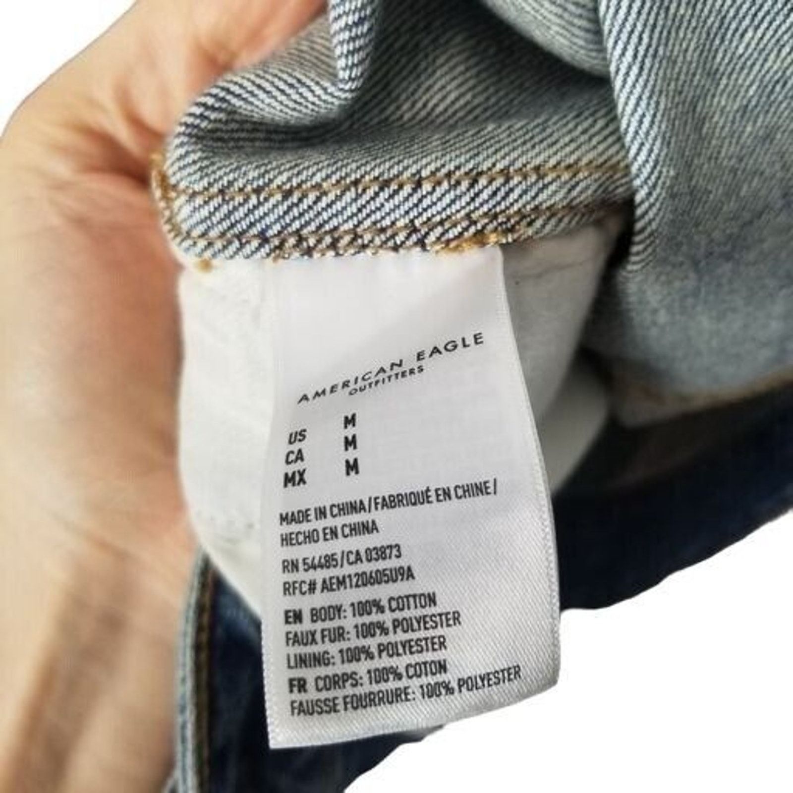 American Eagle Outfitters American Eagle Womens Denim Jacket Faux Sherpa Sz M Western Size M / US 6-8 / IT 42-44 - 8 Thumbnail