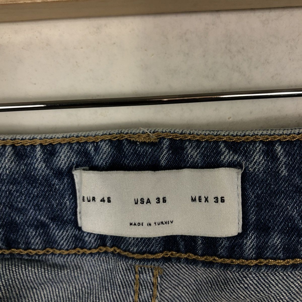 Japanese Brand 🔥Skinny Cutting Distressed Denim Jeans Zara Size US 36 / EU 52 - 13 Thumbnail