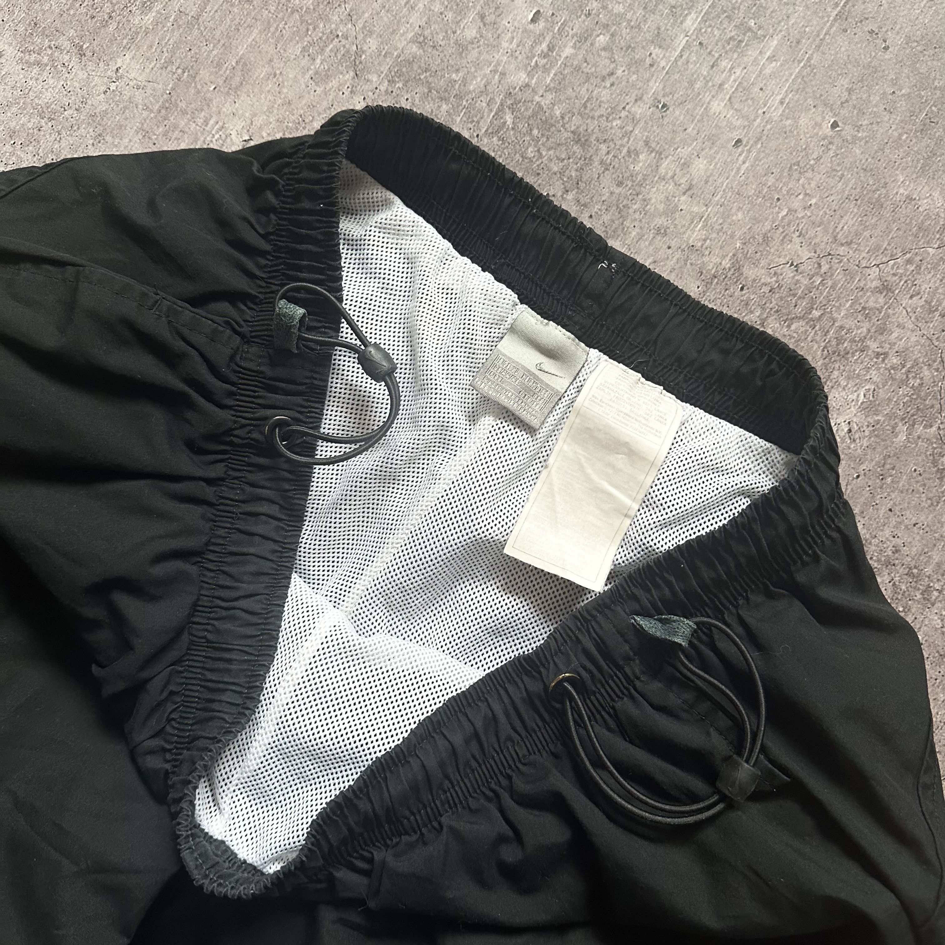 Nike × Vintage Nike y2k Vintage Big Logo Nylon Drill Track Swoosh Pants Size US 36 / EU 52 - 7 Thumbnail