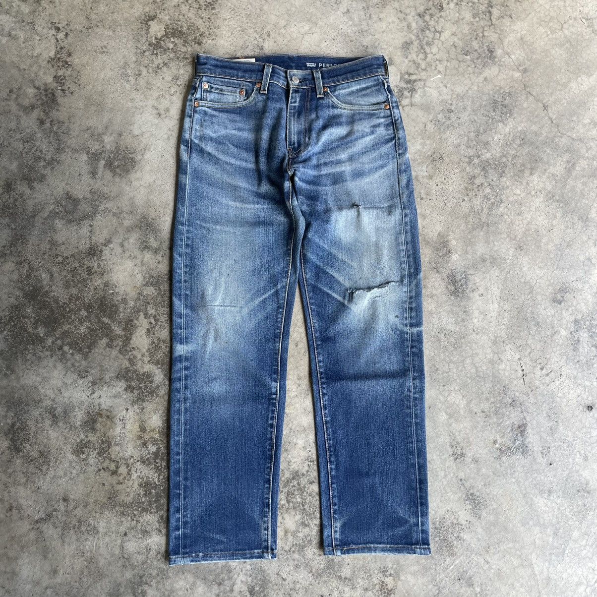 Levi's Vintage Clothing 🔥Vintage Levis 505 Big E Stoned Washed Ripped Denim Jeans Size US 29 - 1 Thumbnail