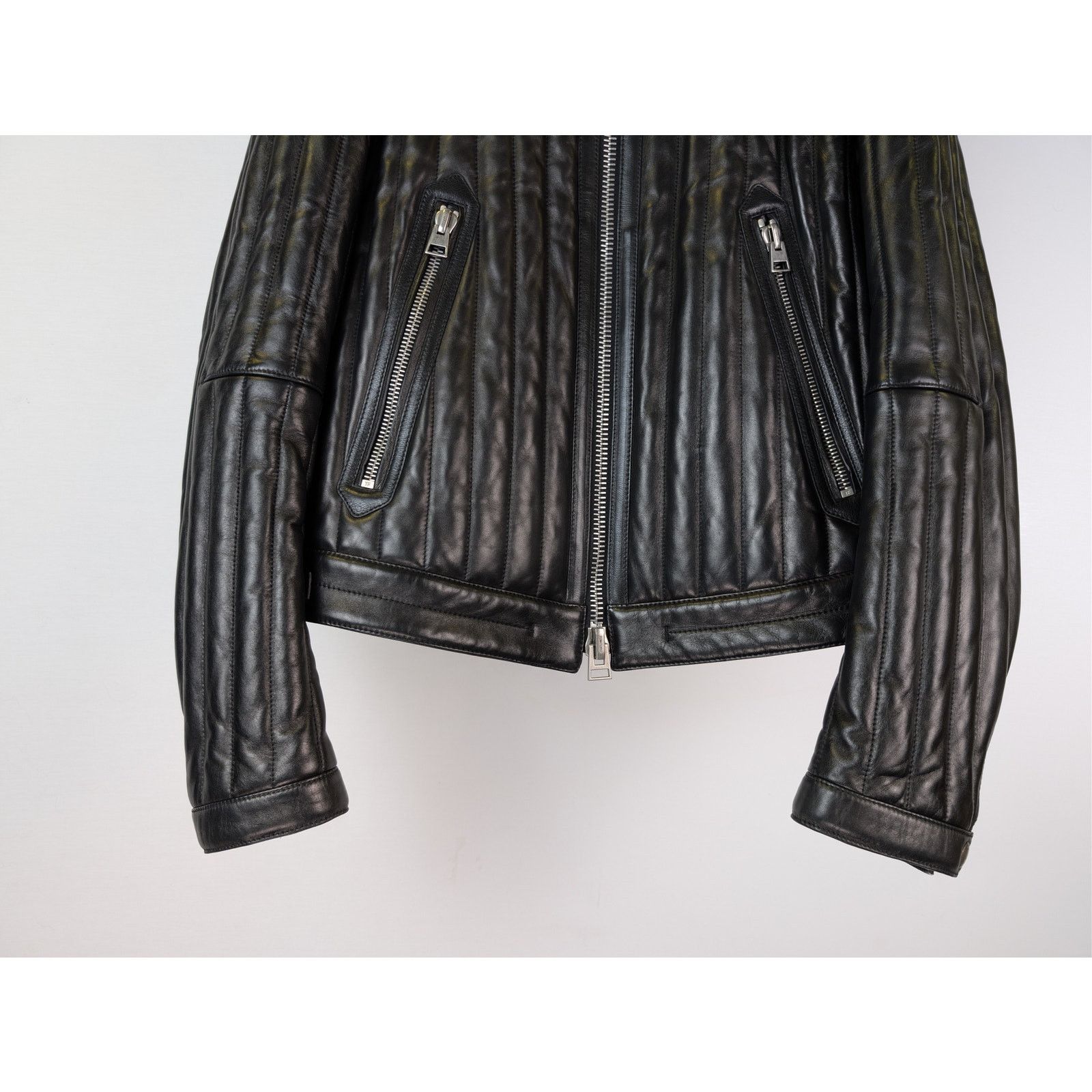 Tom Ford o1rshd1 Leather Wear Biker Jacket in Black Size US M / EU 48-50 / 2 - 3 Thumbnail