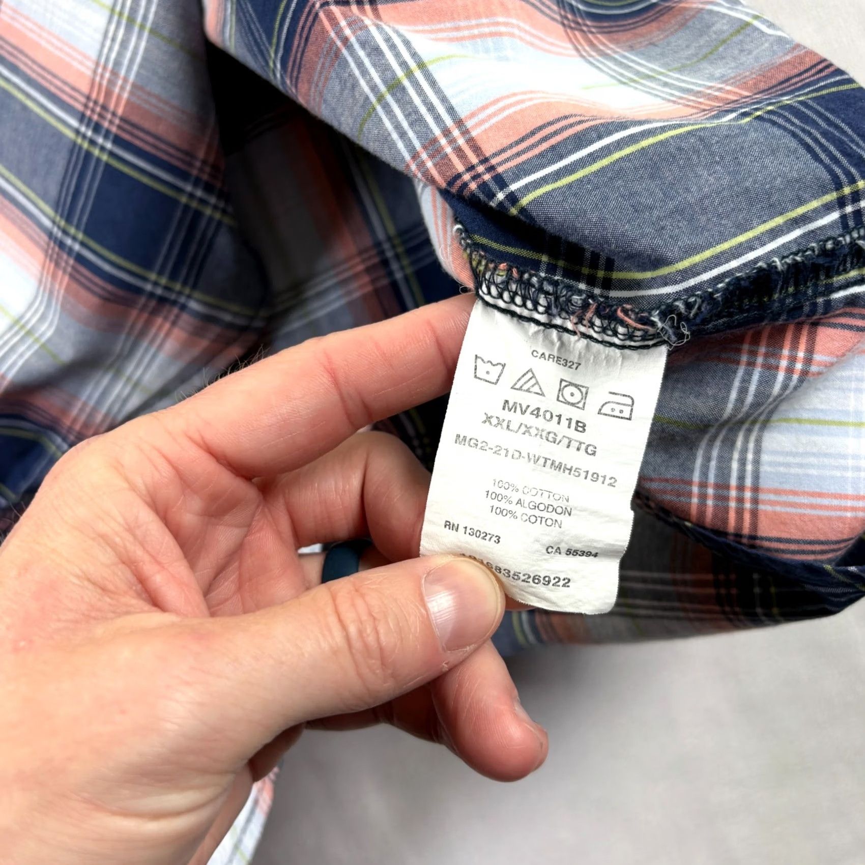 Wrangler Wrangler Shirt Mens 2XL Blue Plaid Pearl Snap Up Western Rodeo Cowboy Size US XXL / EU 58 / 5 - 7 Thumbnail