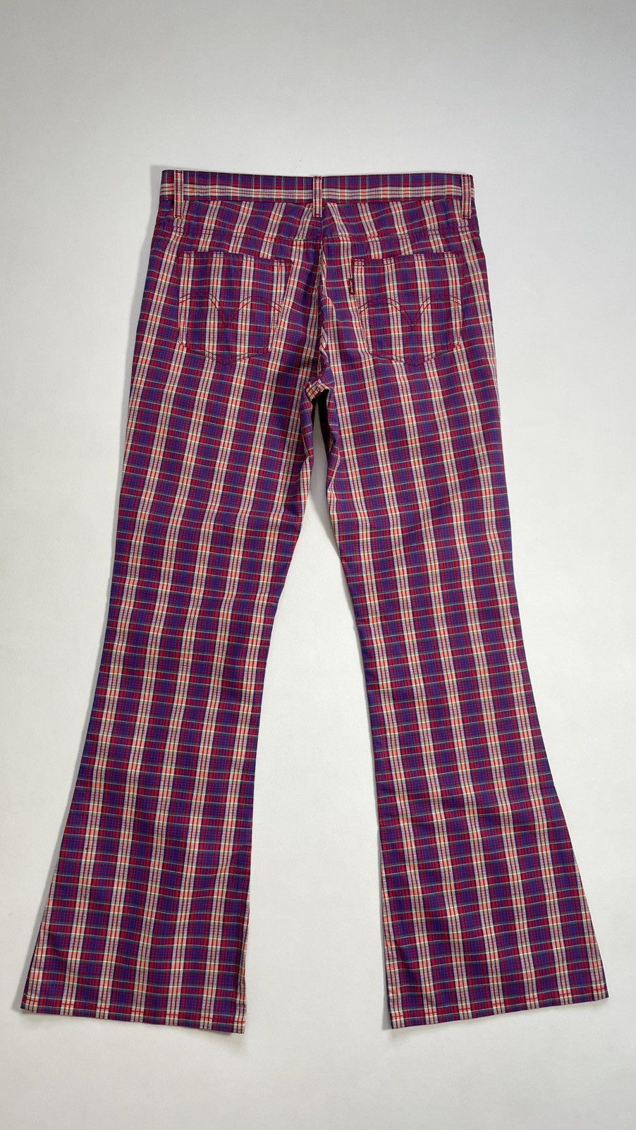 Comme des Garcons S/S 05 Punk Madras Check Flared Pants Size US 32 / EU 48 - 10 Thumbnail