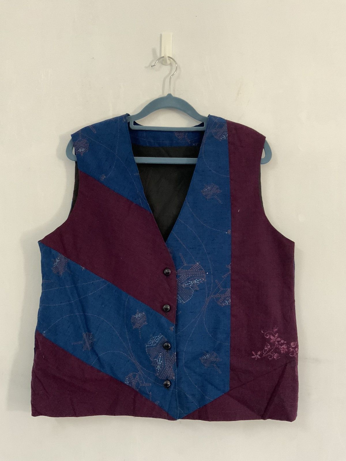 Handmade Handmade Indigo Patchwork Avant Garde Kapital Vest Size US M / EU 48-50 / 2 - 1 Thumbnail