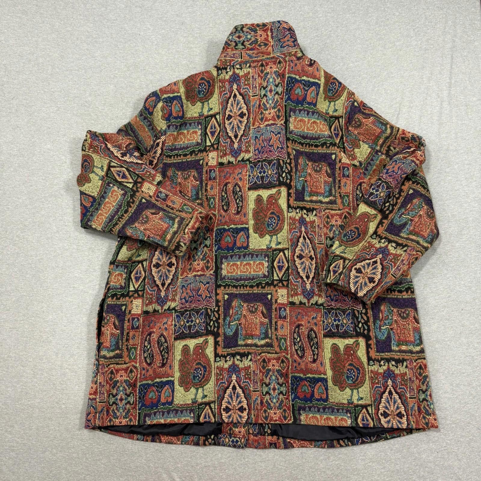 Other White Stag Ladies 22/24 Paisley Tapestry Patchwork Jacket Size 3XL / US 20-22 - 8 Thumbnail