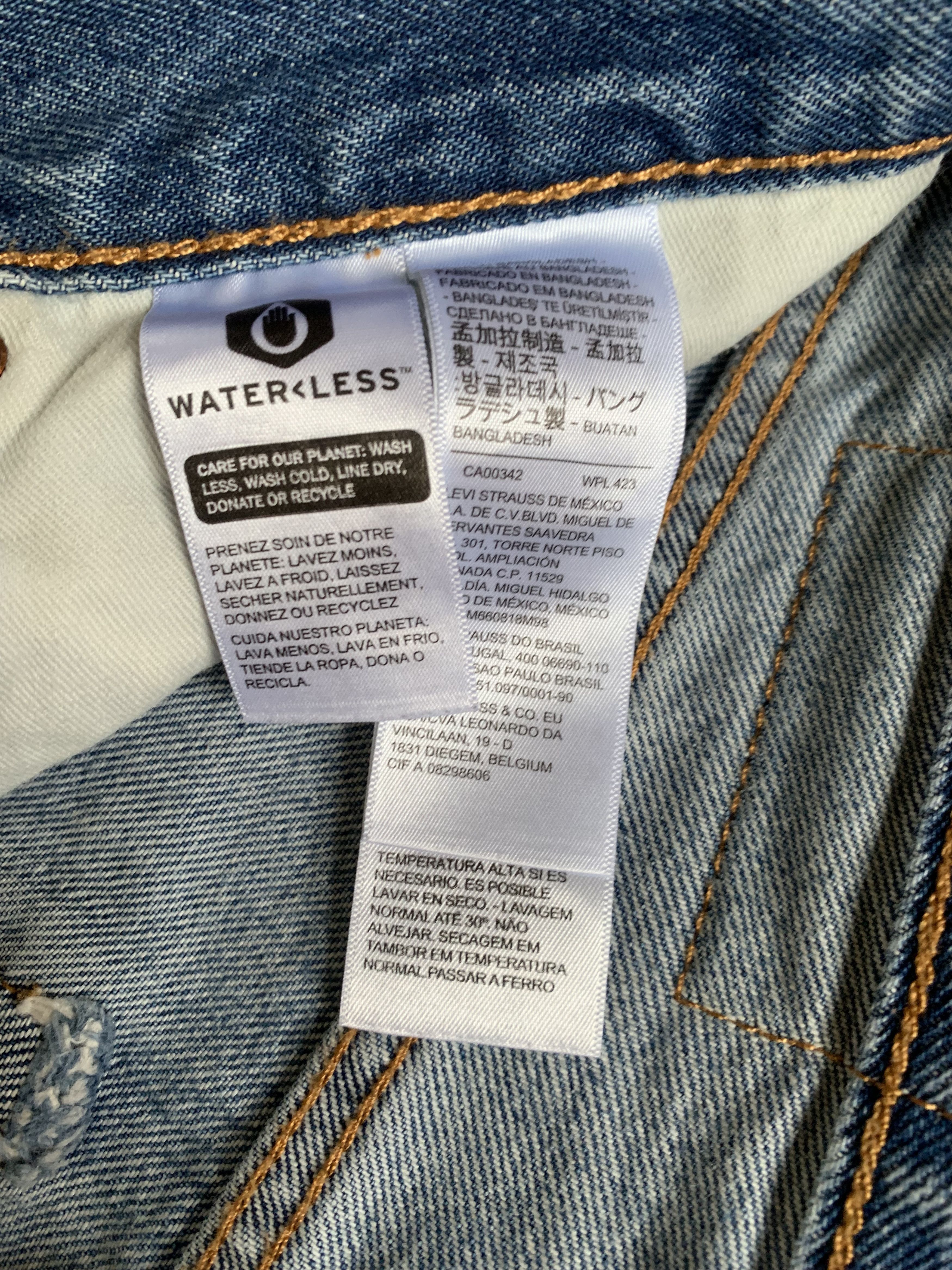 Denime Levis Premium 405 Patch Light Blue Denim Shorts Size US 29 - 8 Thumbnail