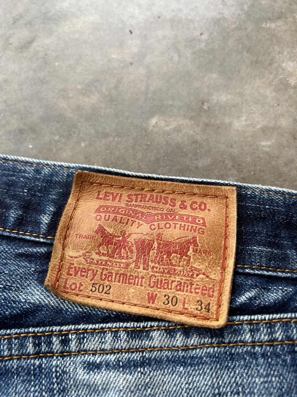 Levi's Vintage 90’s Levis 502 Distressed Mud Wash Jean Size US 30 / EU 46 - 23 Thumbnail