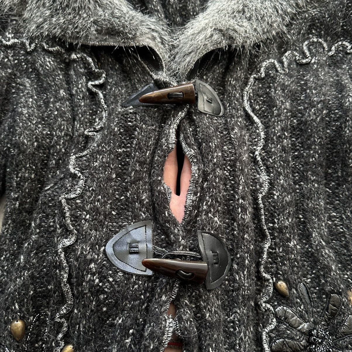 Hysteric Glamour × Undercover Gothic Faux Fur Cardigan Sweater Zone Bleue Rundholz Vibe Size L / US 10 / IT 46 - 7 Thumbnail
