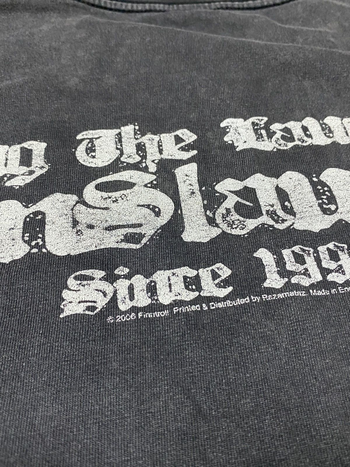 Band Tees FinnTroll 2006 skull ☠️ vintage faded t-shirt made in England Size US L / EU 52-54 / 3 - 7 Thumbnail