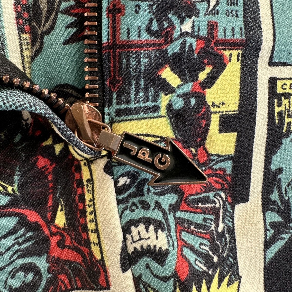 Jean Paul Gaultier × Vintage Jean Paul Gaultier Comic Print Skirt 1995/1996 Size 31" - 5 Thumbnail