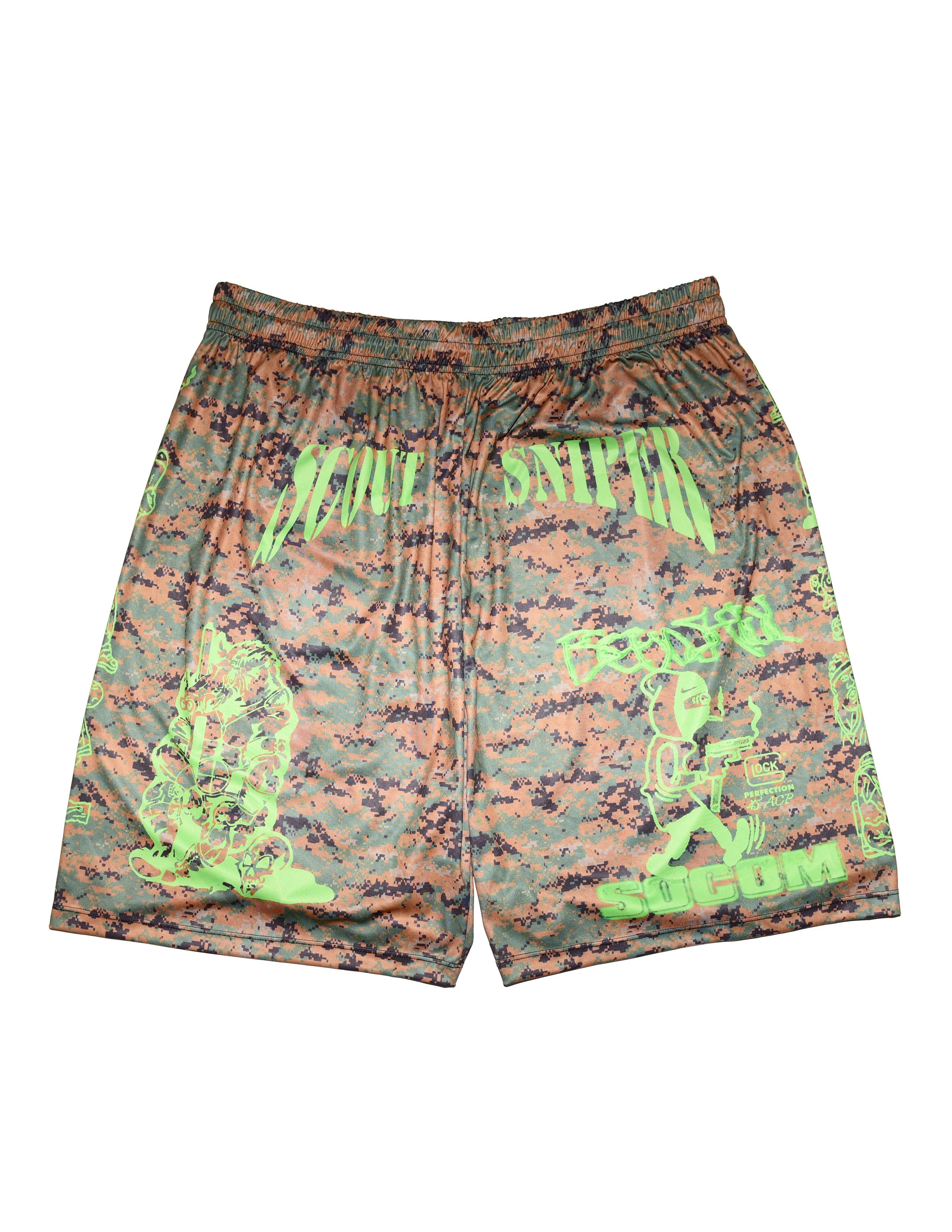 FUCT Beenshill Scout Sniper Digi Camo Basketball Shorts Size US 40 / EU 56 - 1 Thumbnail