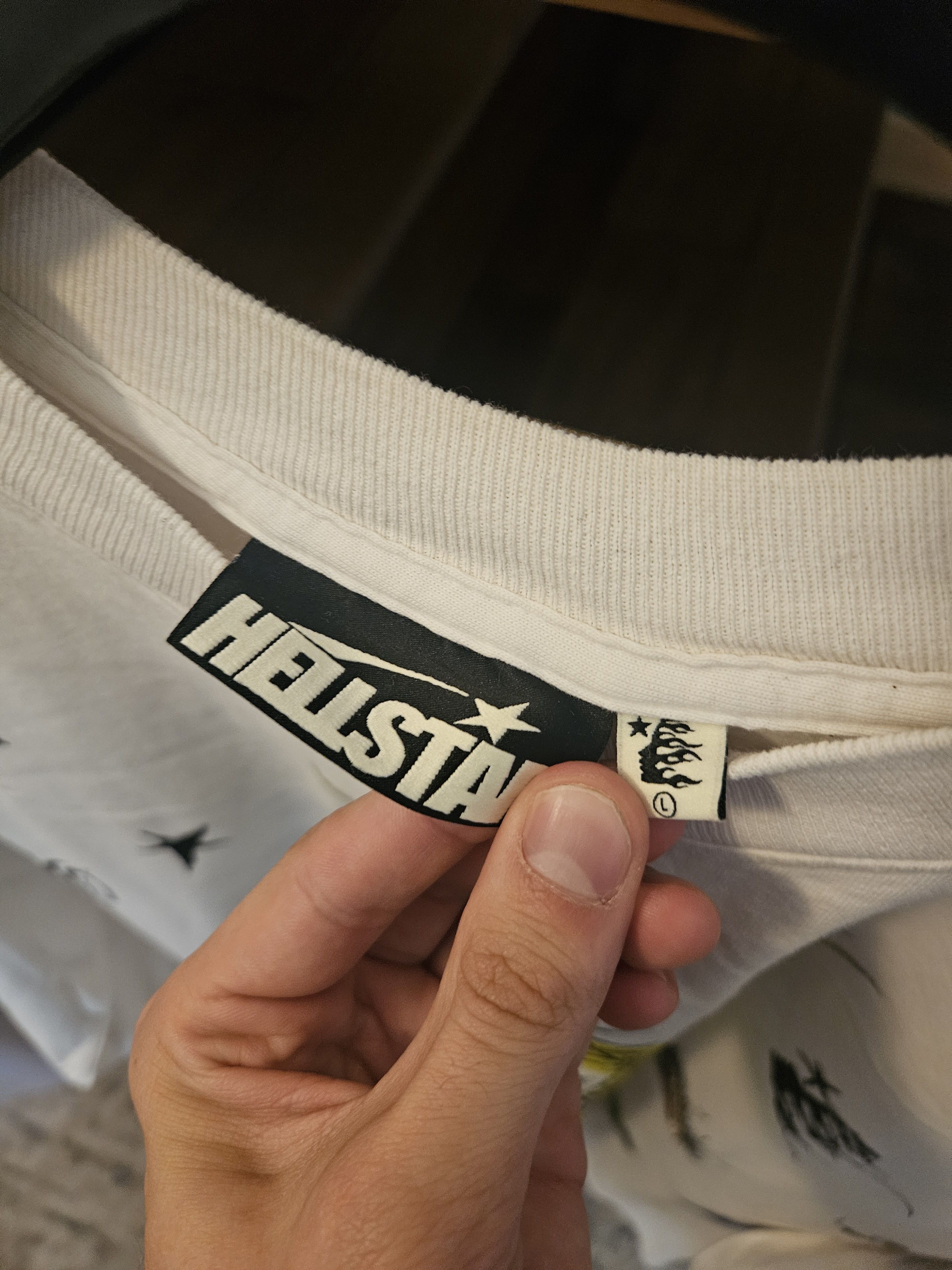 HELLSTAR Down The Path To Paradise White Long Sleeve Shirt Size US L / EU 52-54 / 3 - 6 Thumbnail