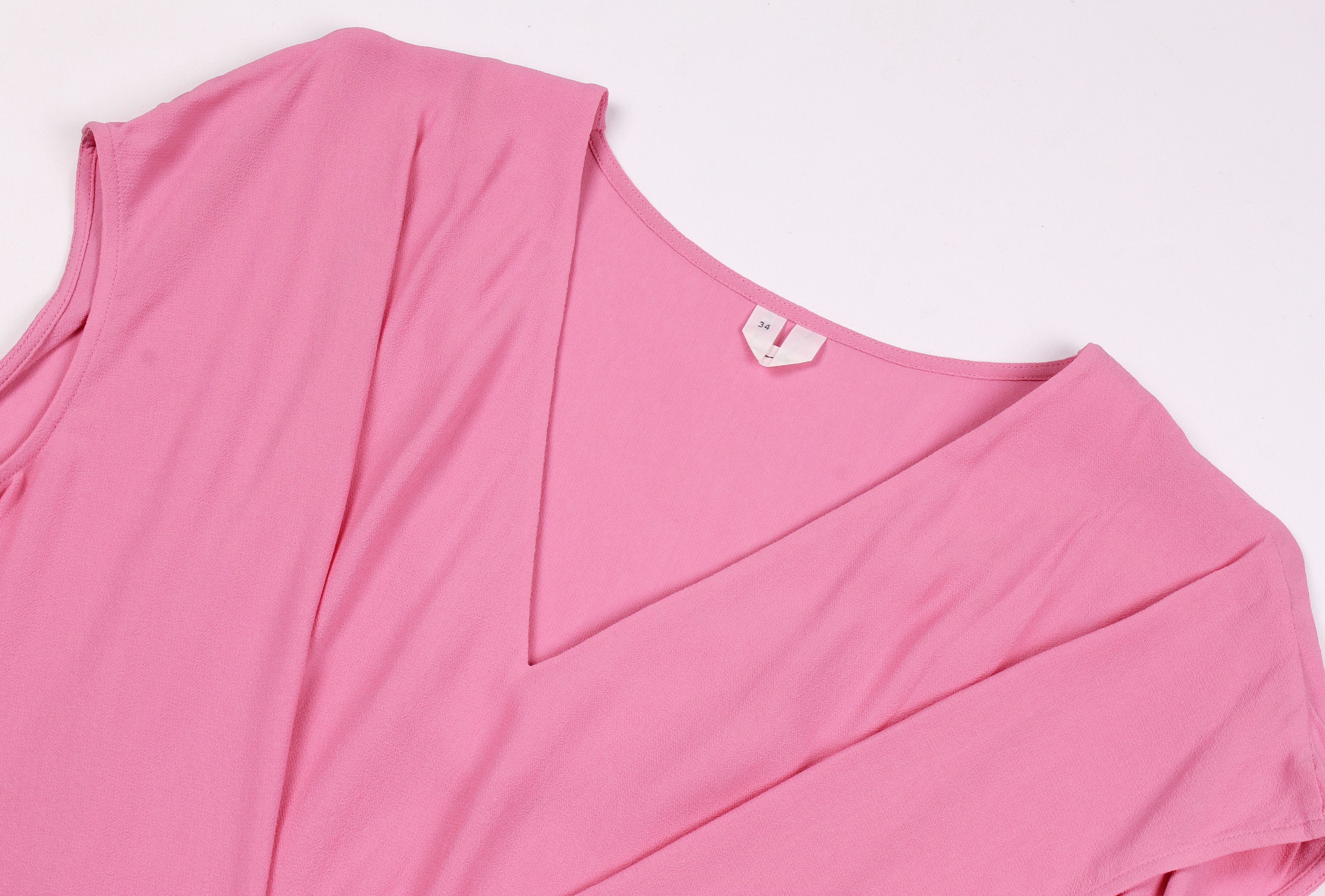 Arket Arket Baby Pink V-Neck Blouse Size S / US 4 / IT 40 - 4 Thumbnail