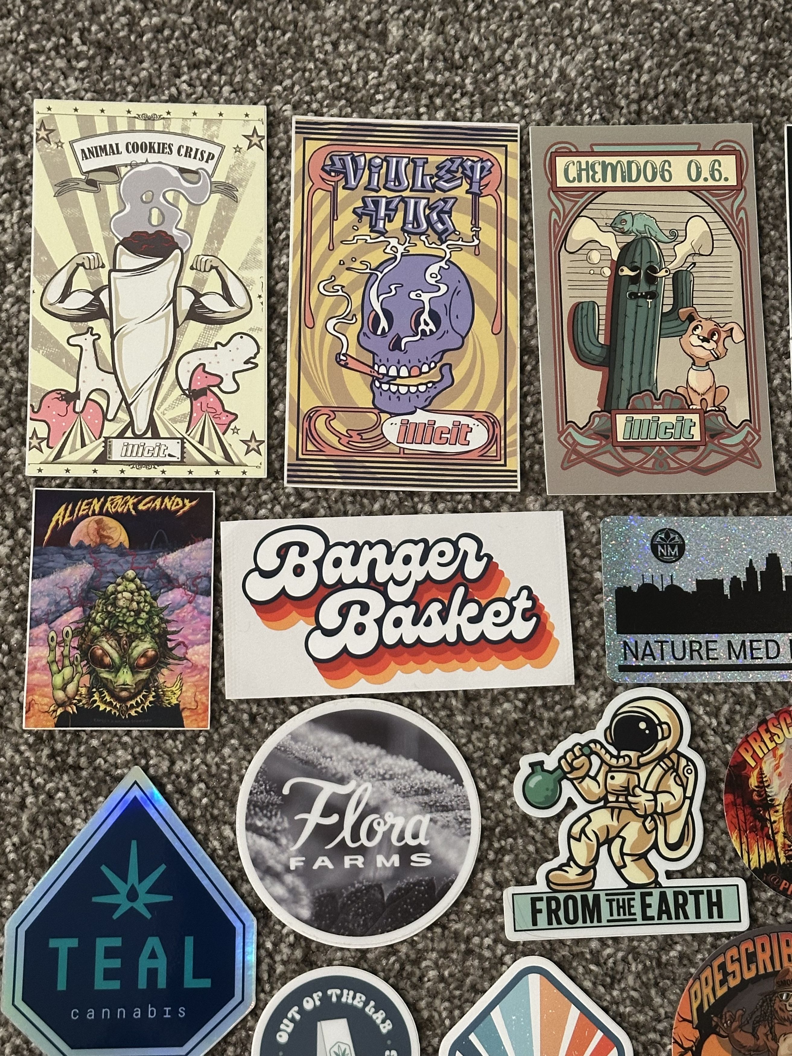 Vintage 30 Assorted Cannabis sticker lot Size ONE SIZE - 4 Thumbnail