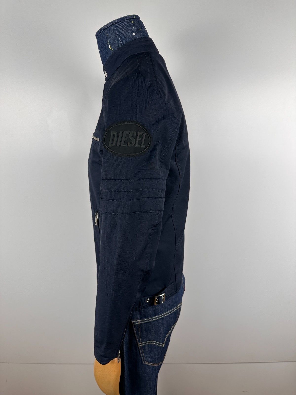 Diesel Diesel Glory Bikers Jacket Light Padded Size S Navy Size US S / EU 44-46 / 1 - 4 Thumbnail
