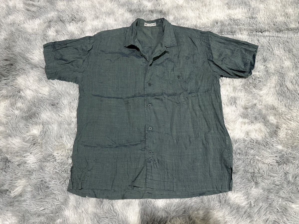 Issey Miyake 🔥Vintage Issey Miyake Men Shirt Pleats Wrinkled Iridescent Size US XL / EU 56 / 4 - 2 Thumbnail
