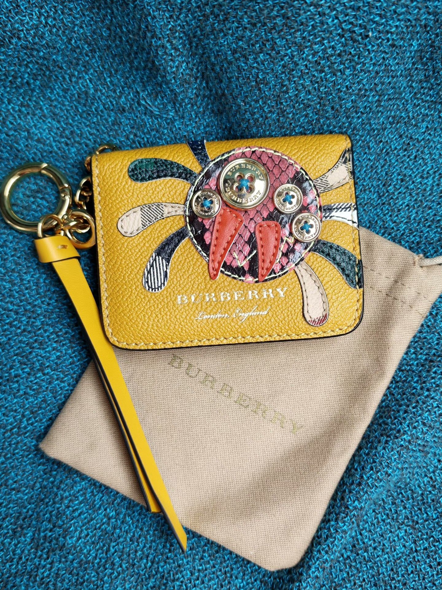 Burberry Burberry Leather Card Holder Crab Patchwork Size ONE SIZE - 1 Thumbnail
