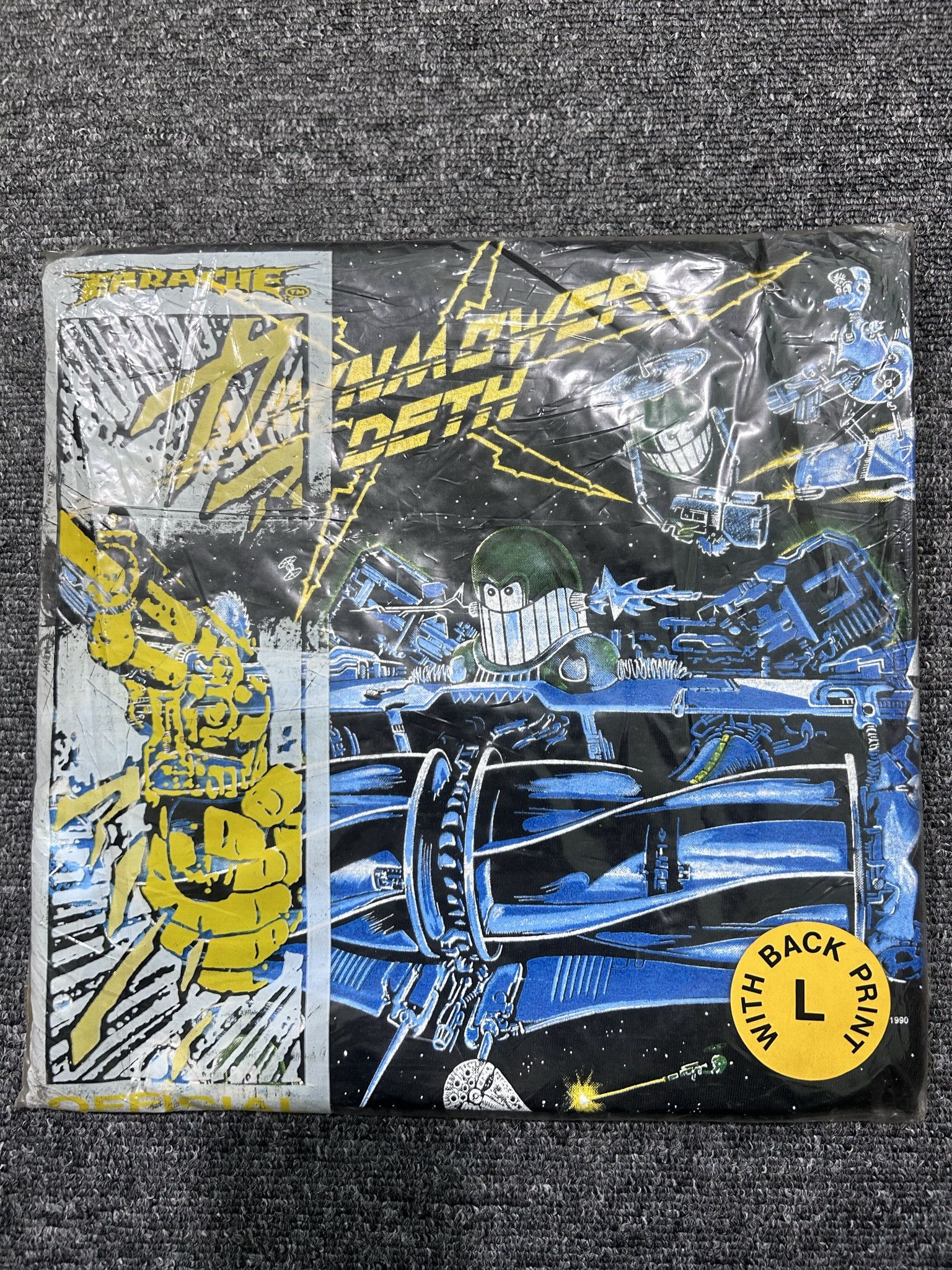 Band Tees DEAD STOCK Lawnmower Deth "Oh Crickey.." 1990 Earache Size US L / EU 52-54 / 3 - 1 Thumbnail