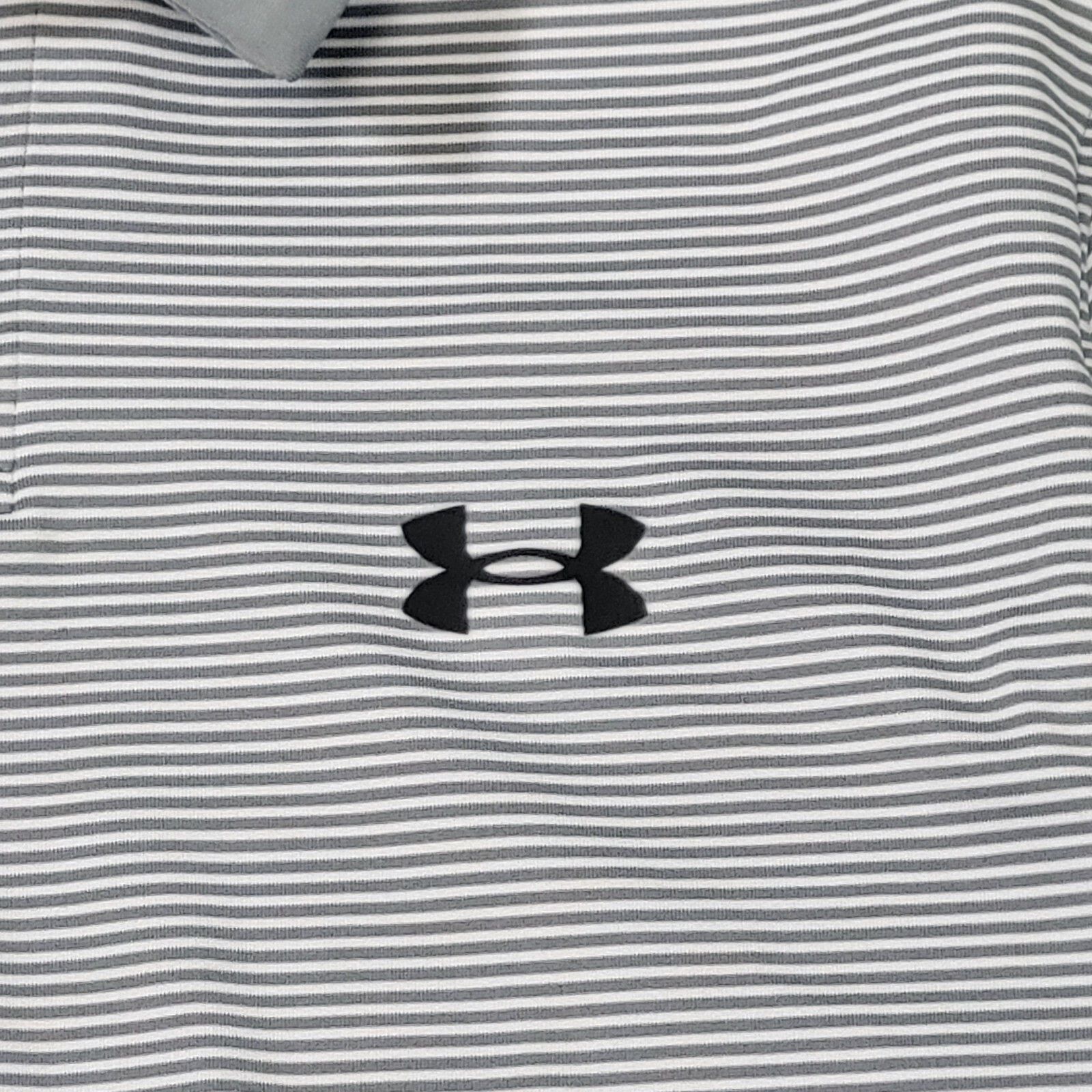 Under Armour Under Armour Polo Shirt Men's Small Gray Stripe Size US S / EU 44-46 / 1 - 3 Thumbnail